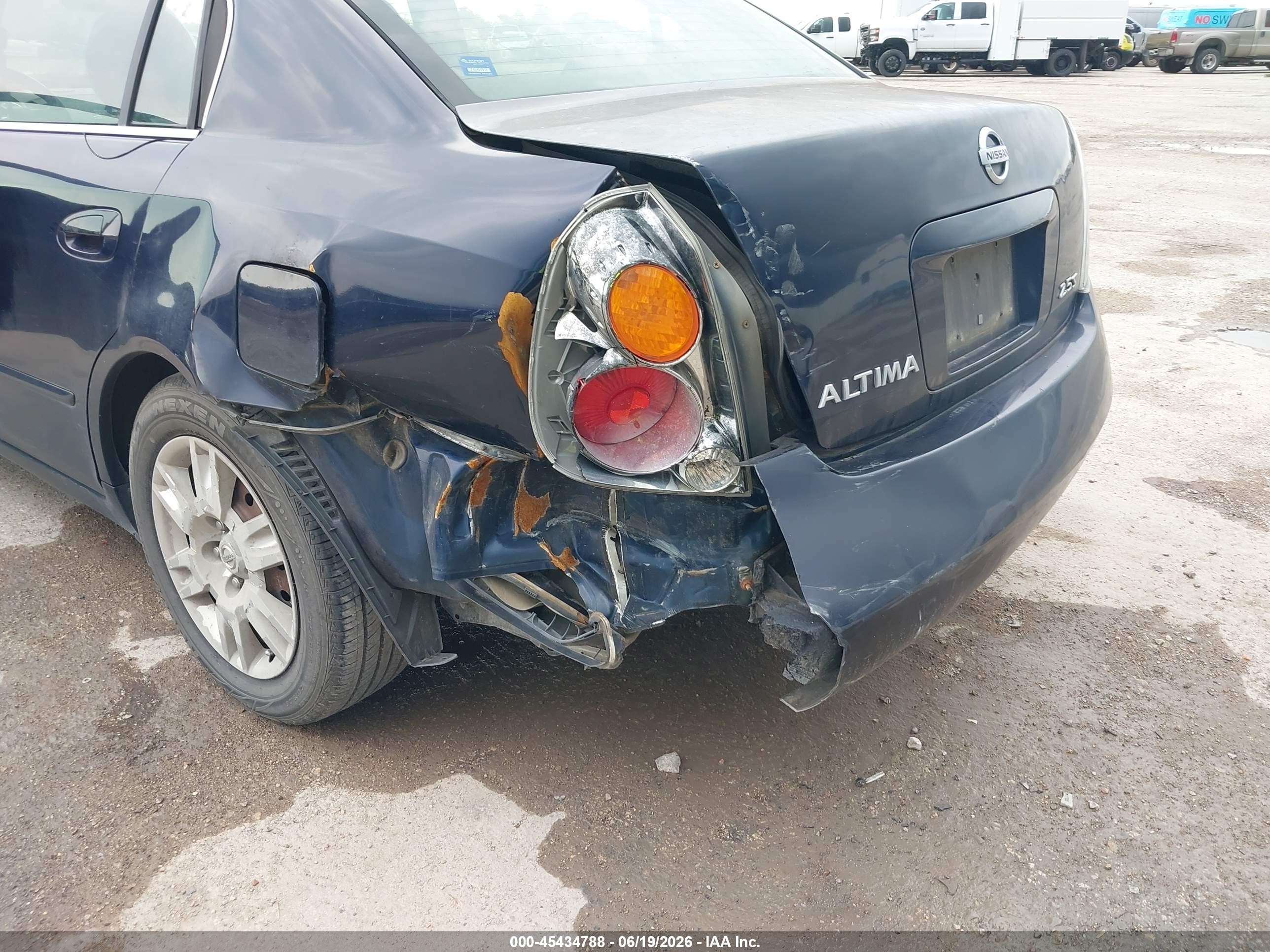 2006 Nissan Altima 2.5 S Blue vin: 1N4AL11D76N368308