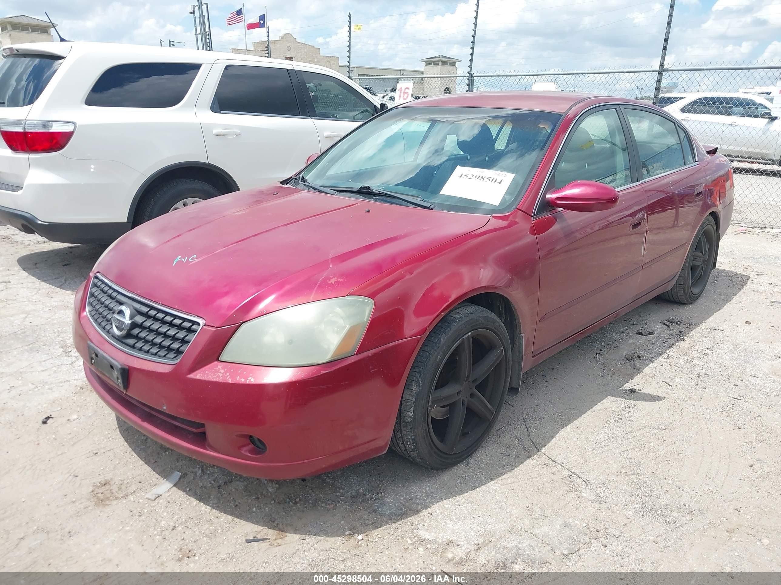 2006 Nissan Altima 2.5 S Red vin: 1N4AL11D76N376778