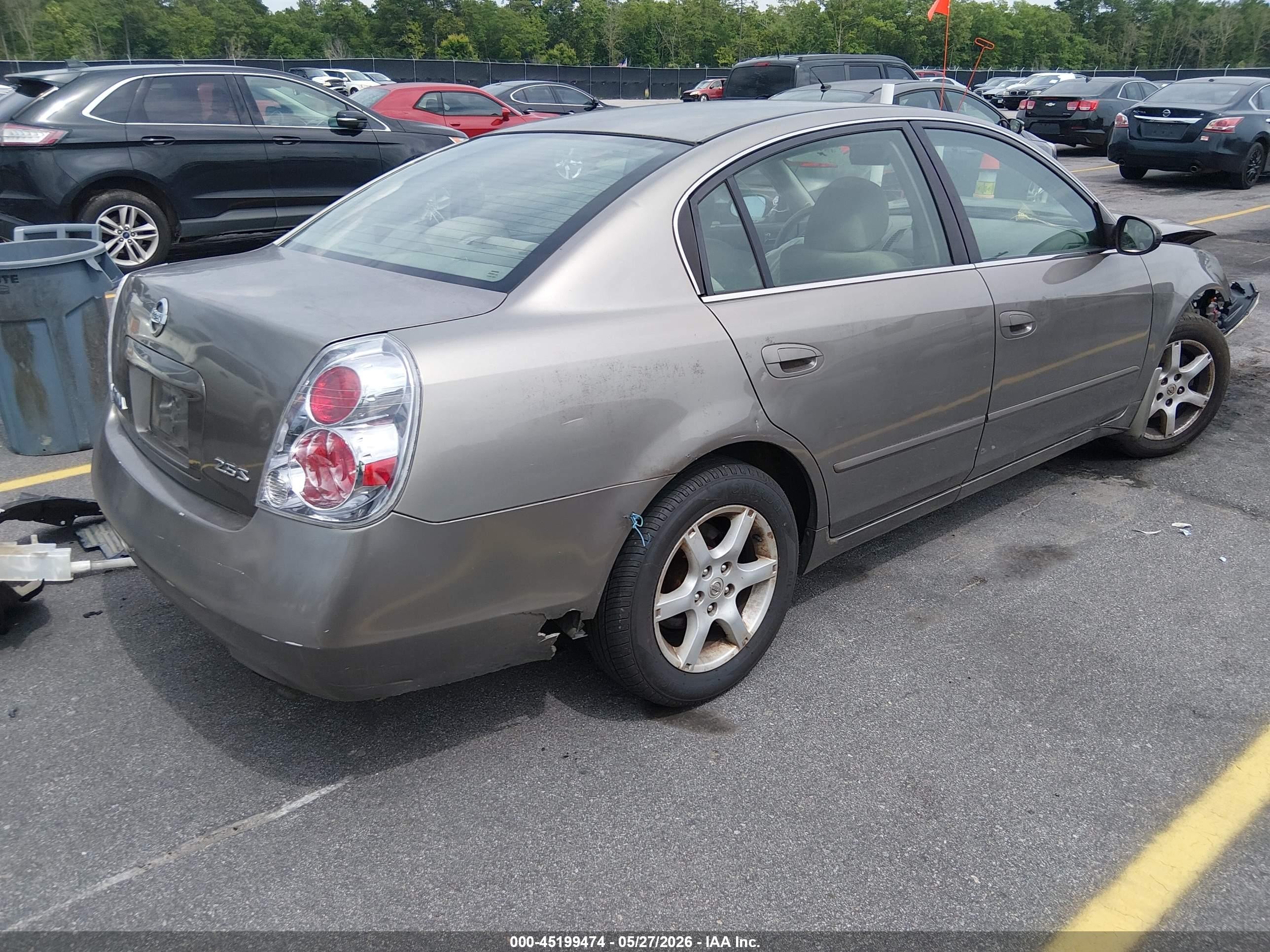 2006 Nissan Altima 2.5 S Tan vin: 1N4AL11D76N406880