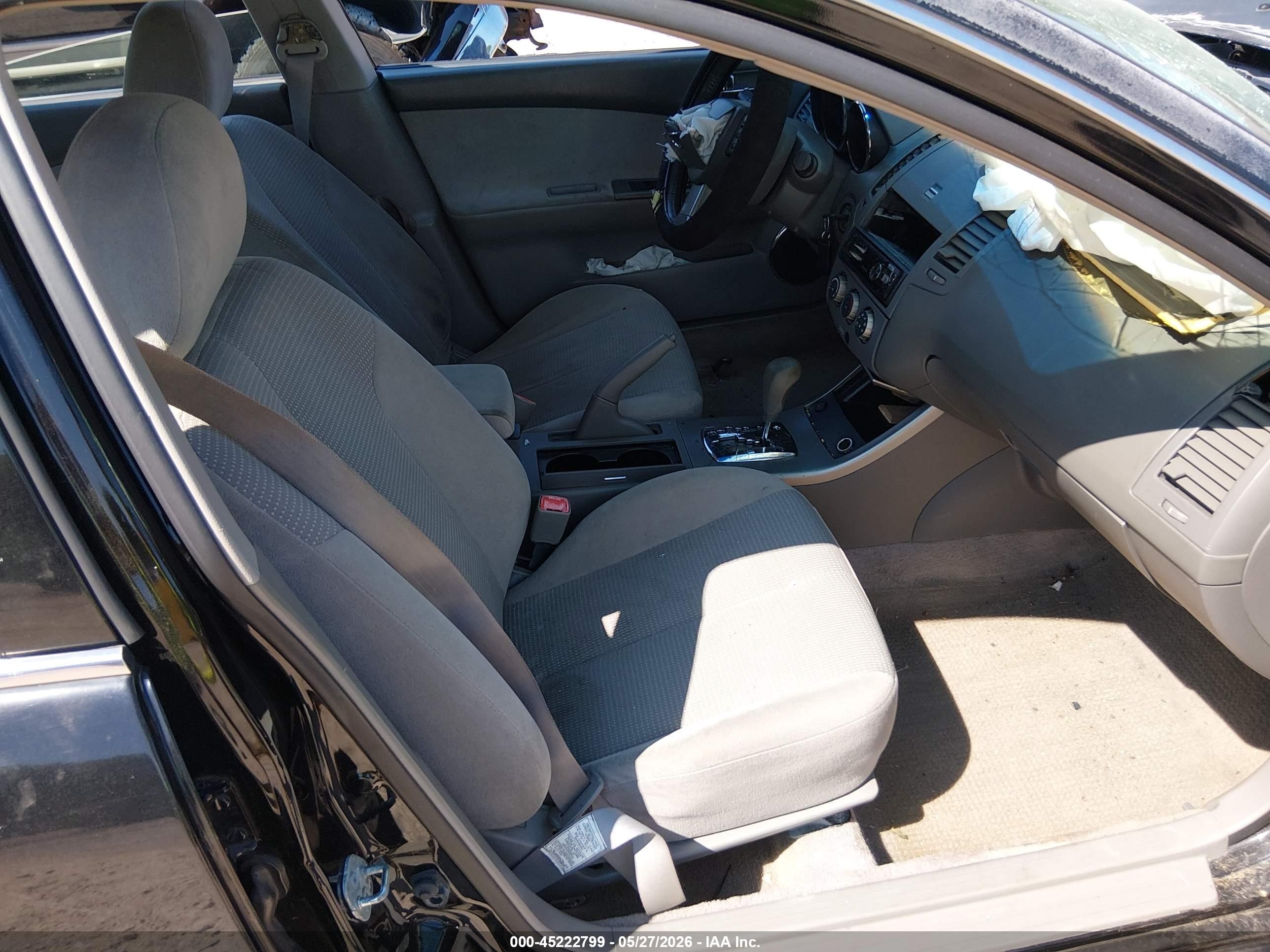 2006 Nissan Altima 2.5 S Black vin: 1N4AL11D76N427938