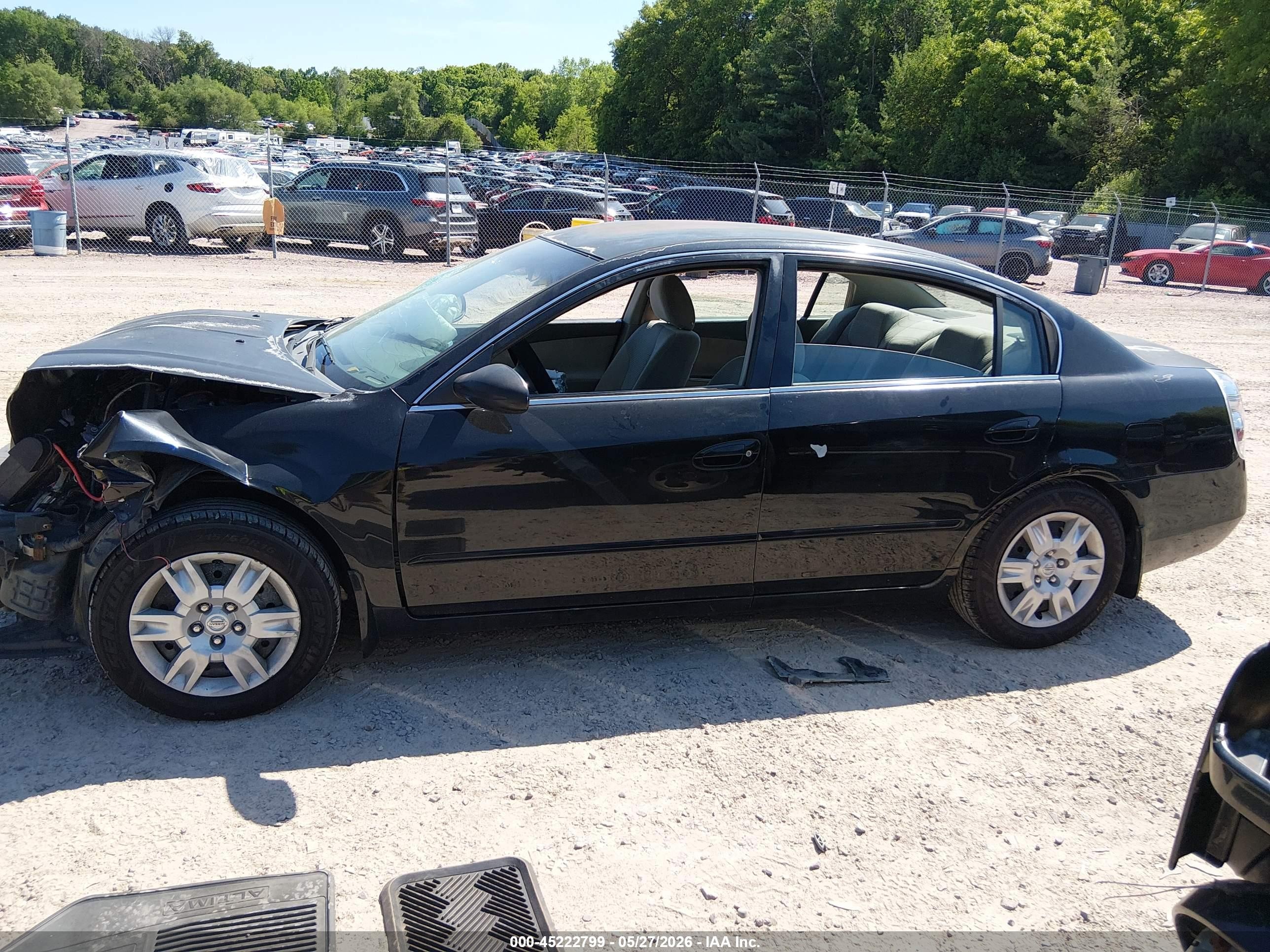 2006 Nissan Altima 2.5 S Black vin: 1N4AL11D76N427938
