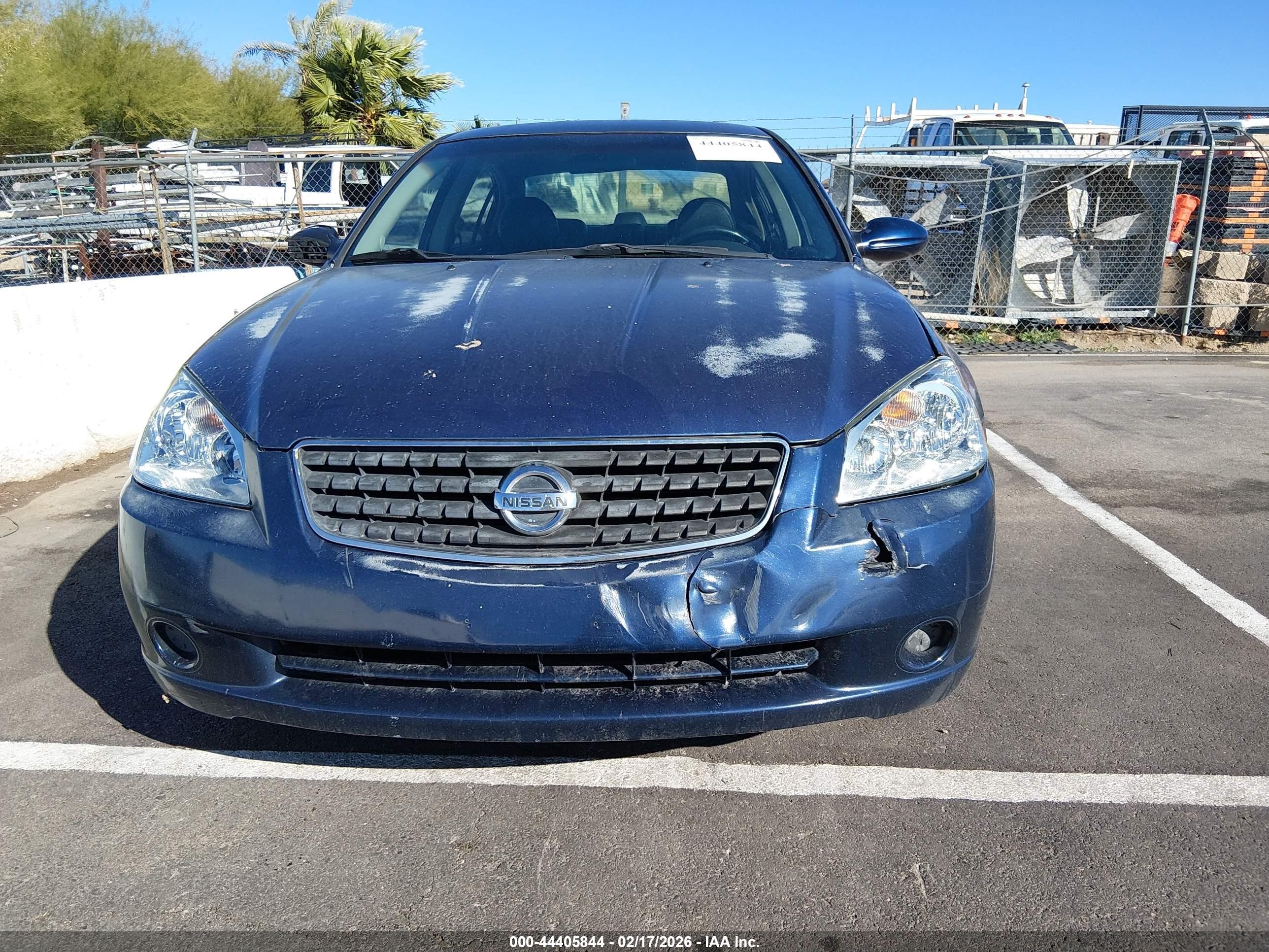 2006 Nissan Altima 2.5 S Blue vin: 1N4AL11D76N445646