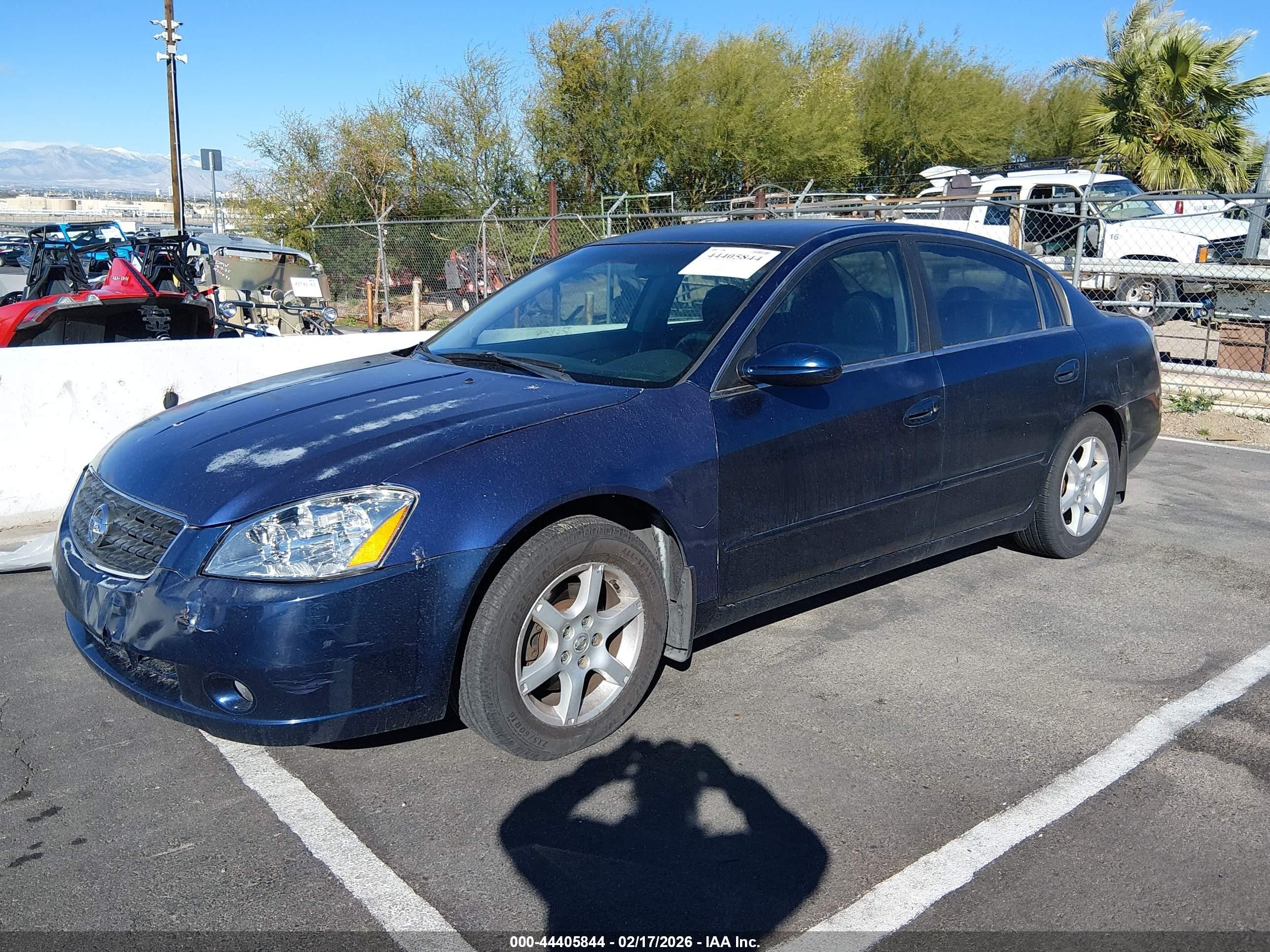 2006 Nissan Altima 2.5 S Blue vin: 1N4AL11D76N445646
