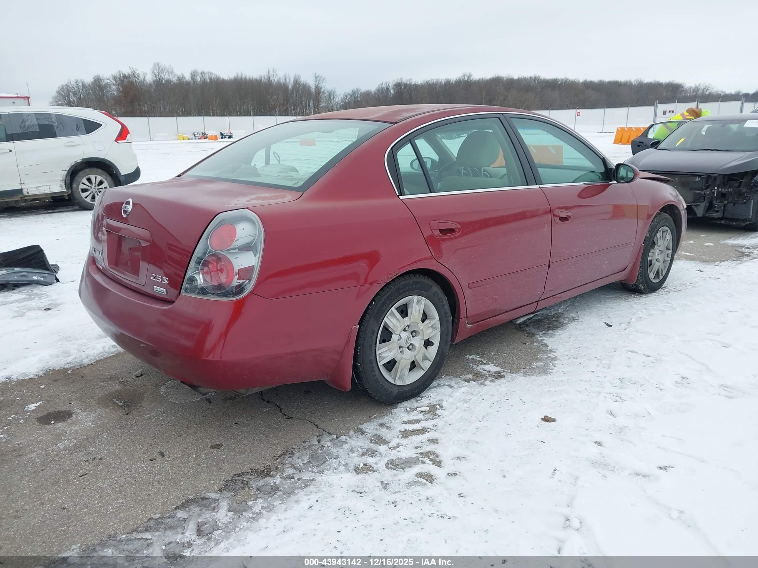 2006 Nissan Altima 2.5 S Red vin: 1N4AL11D76N449972