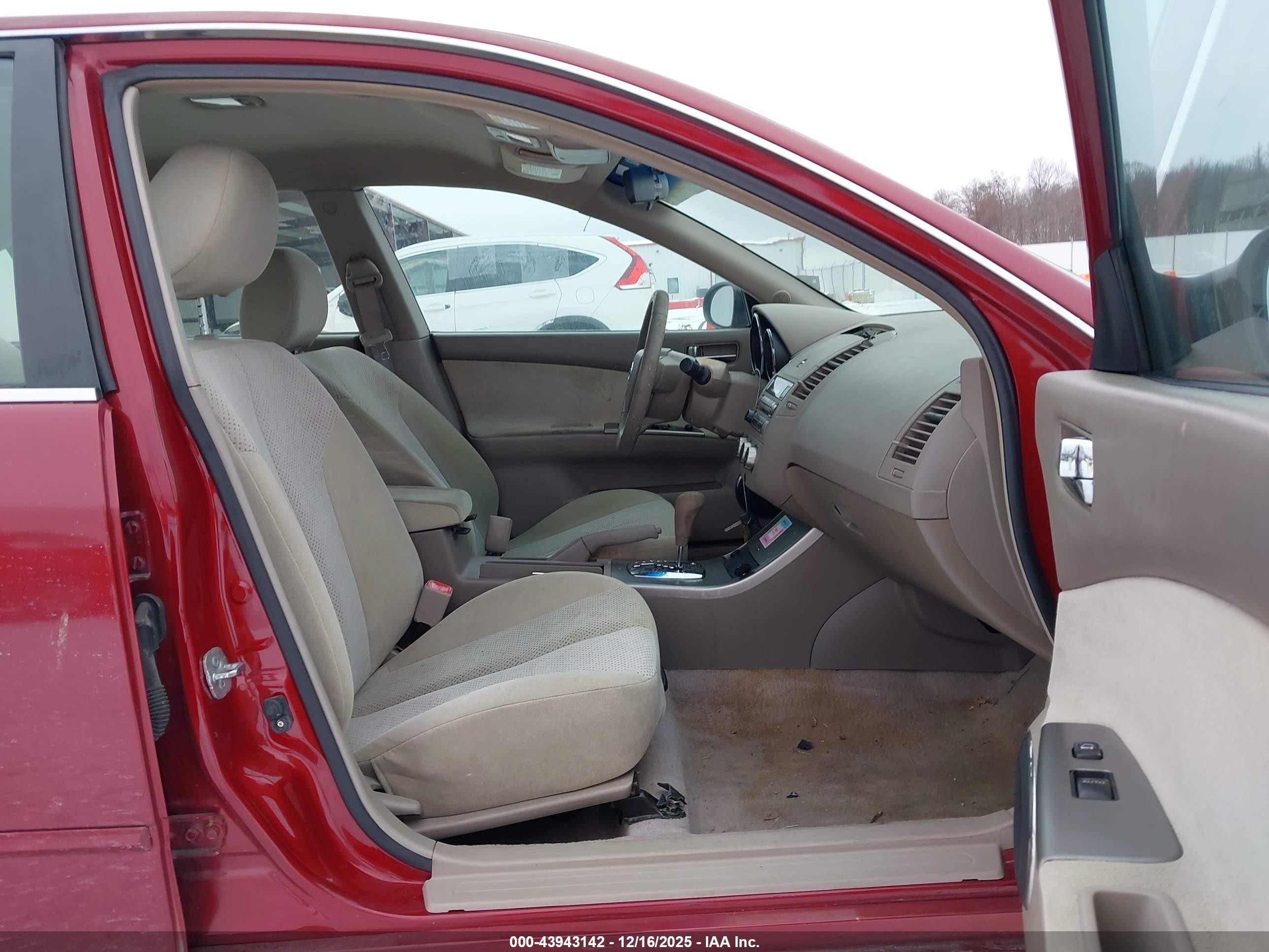 2006 Nissan Altima 2.5 S Red vin: 1N4AL11D76N449972