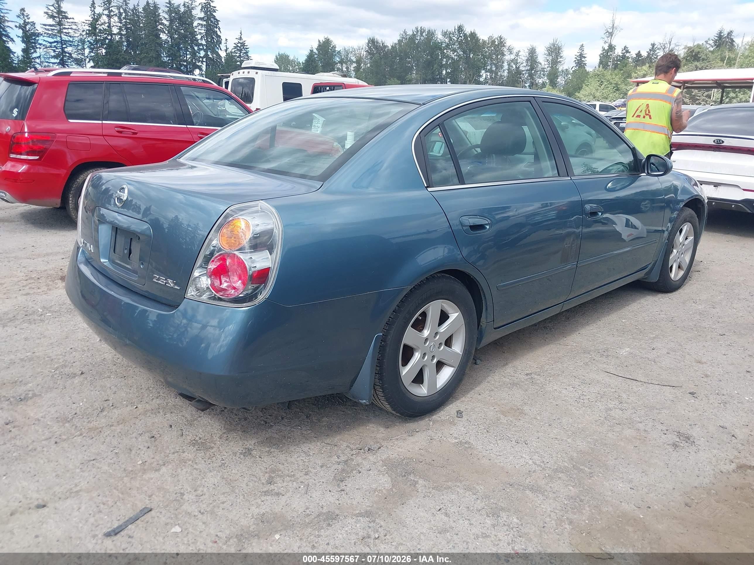 2002 Nissan Altima 2.5 Sl Blue vin: 1N4AL11D82C235711