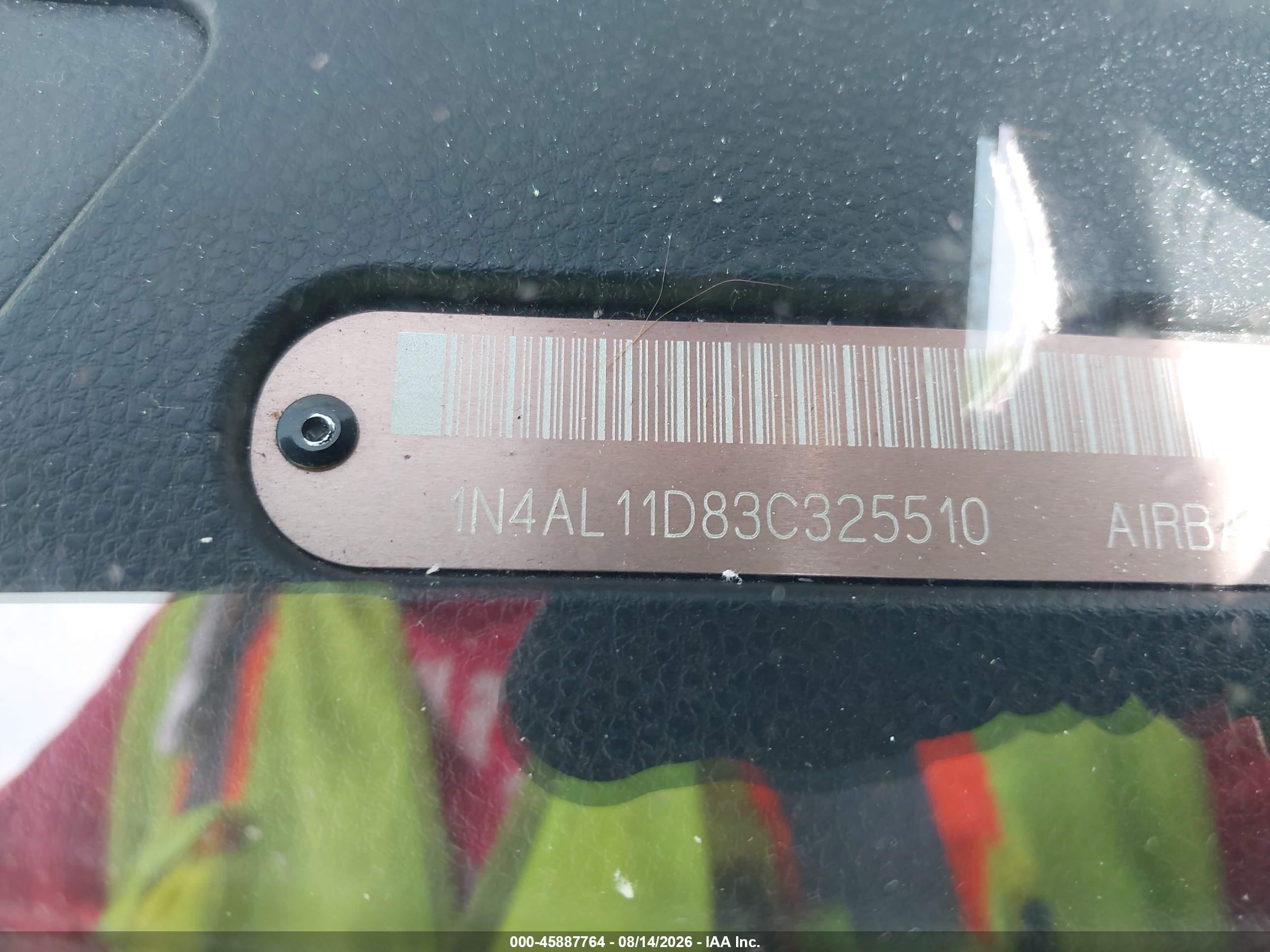 2003 Nissan Altima 2.5 S Silver vin: 1N4AL11D83C325510