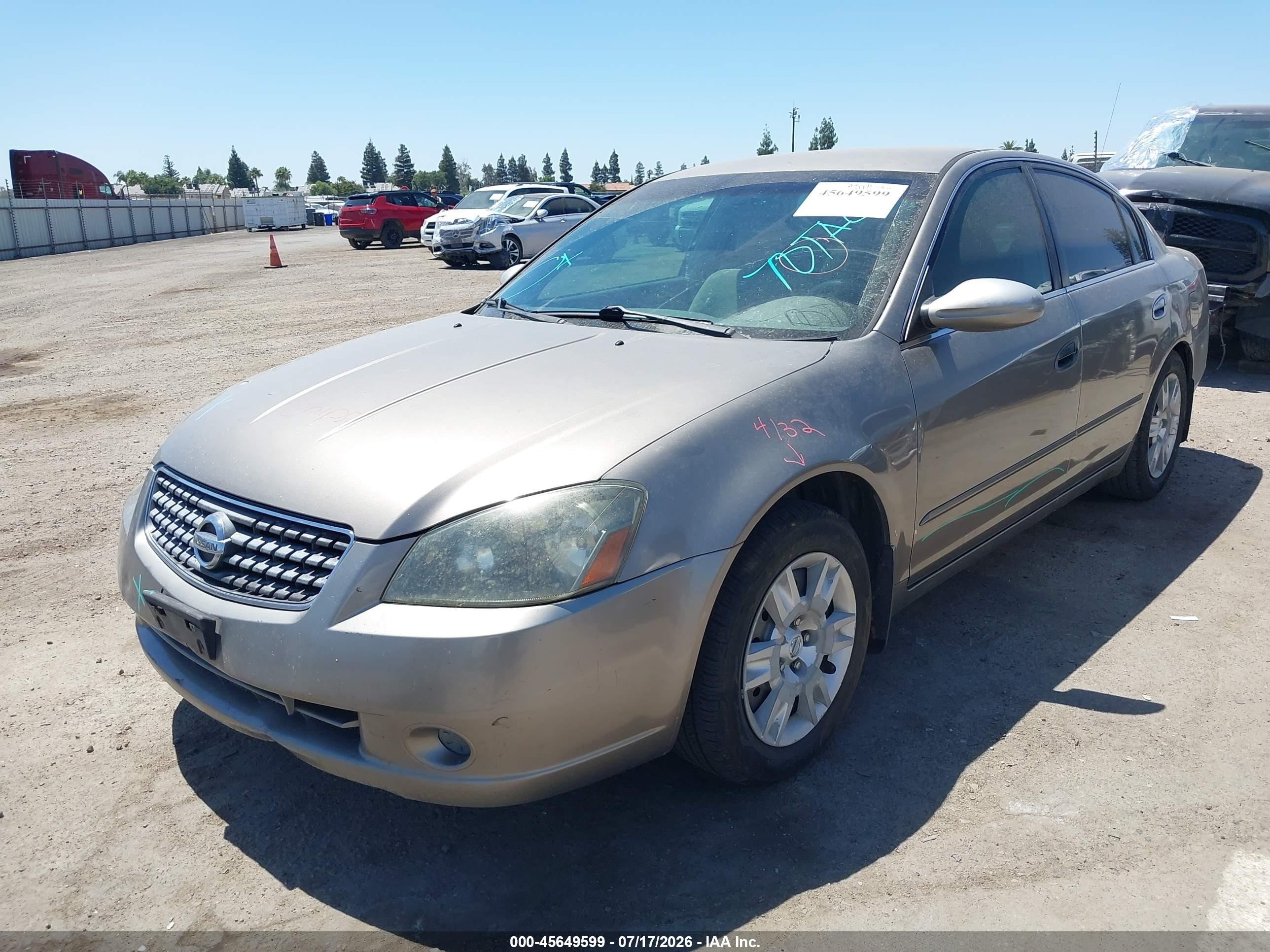2005 Nissan Altima 2.5 S Gray vin: 1N4AL11D85C198115