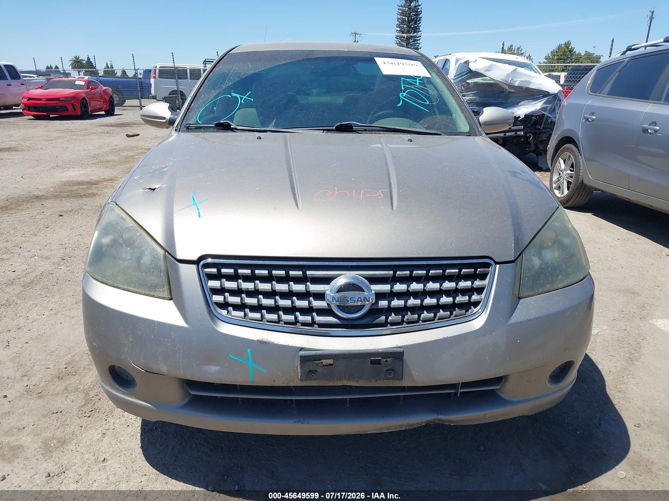 2005 Nissan Altima 2.5 S Gray vin: 1N4AL11D85C198115