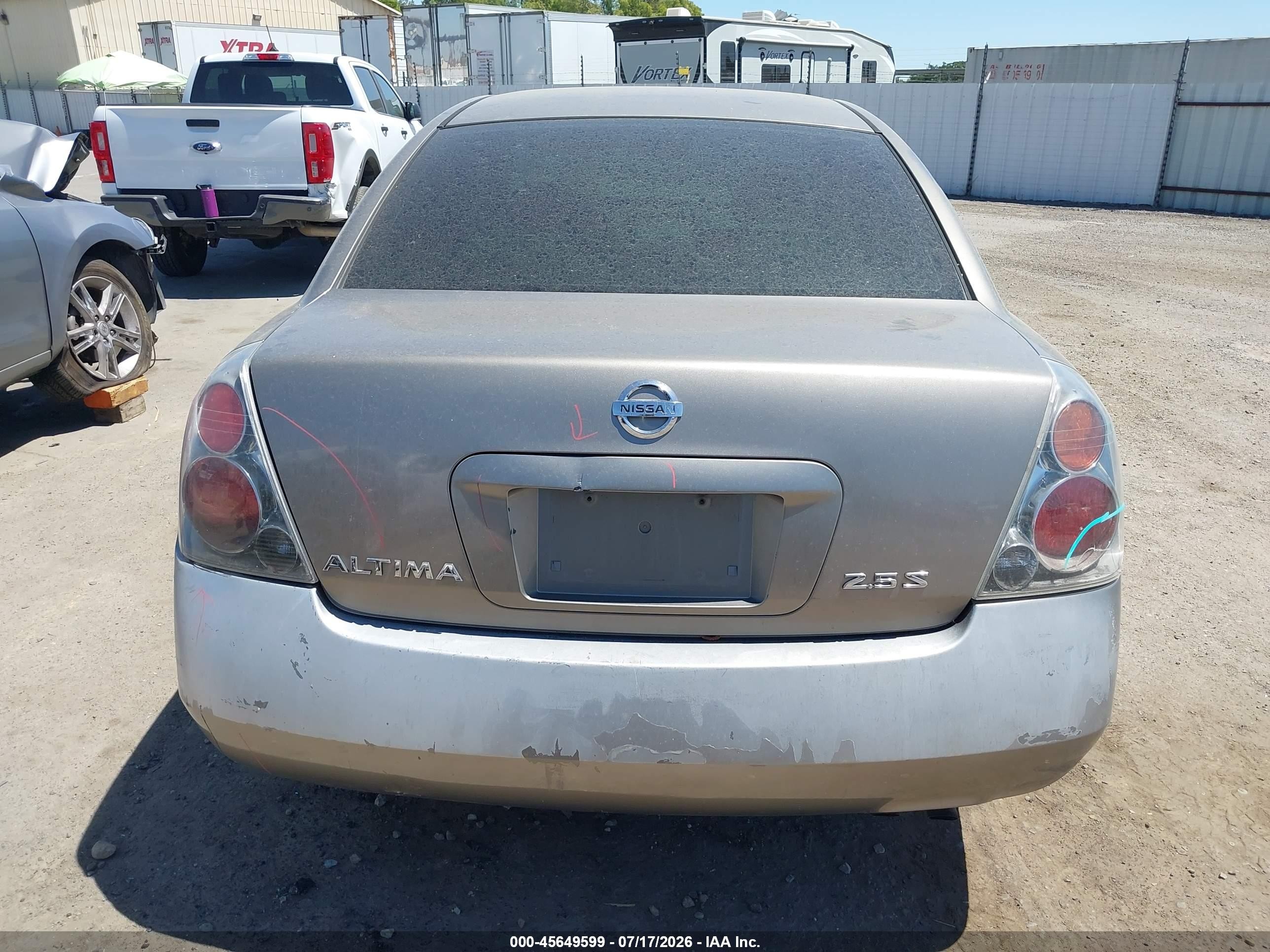2005 Nissan Altima 2.5 S Gray vin: 1N4AL11D85C198115