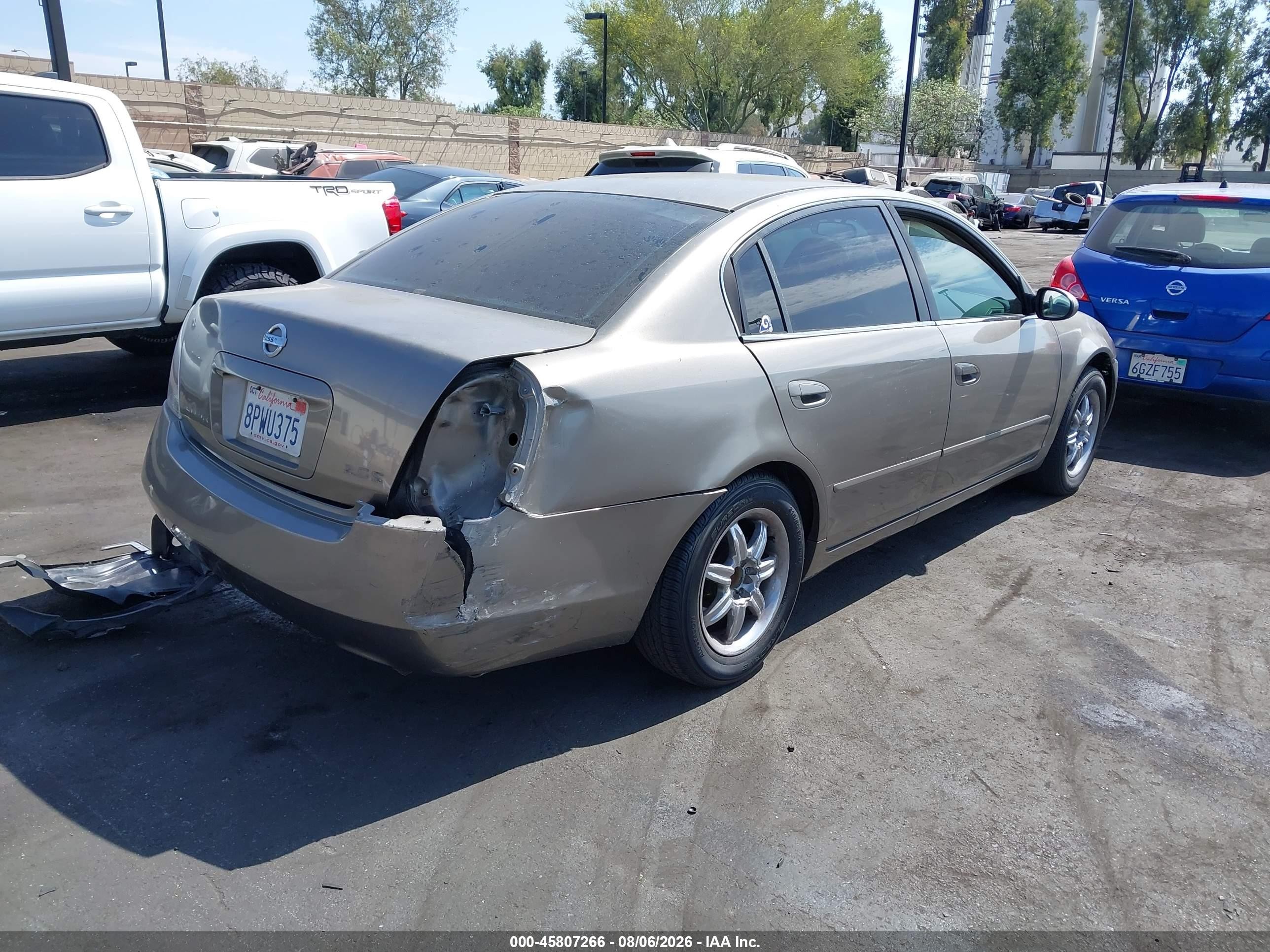 2005 Nissan Altima 2.5 S Золотой vin: 1N4AL11D85N416171