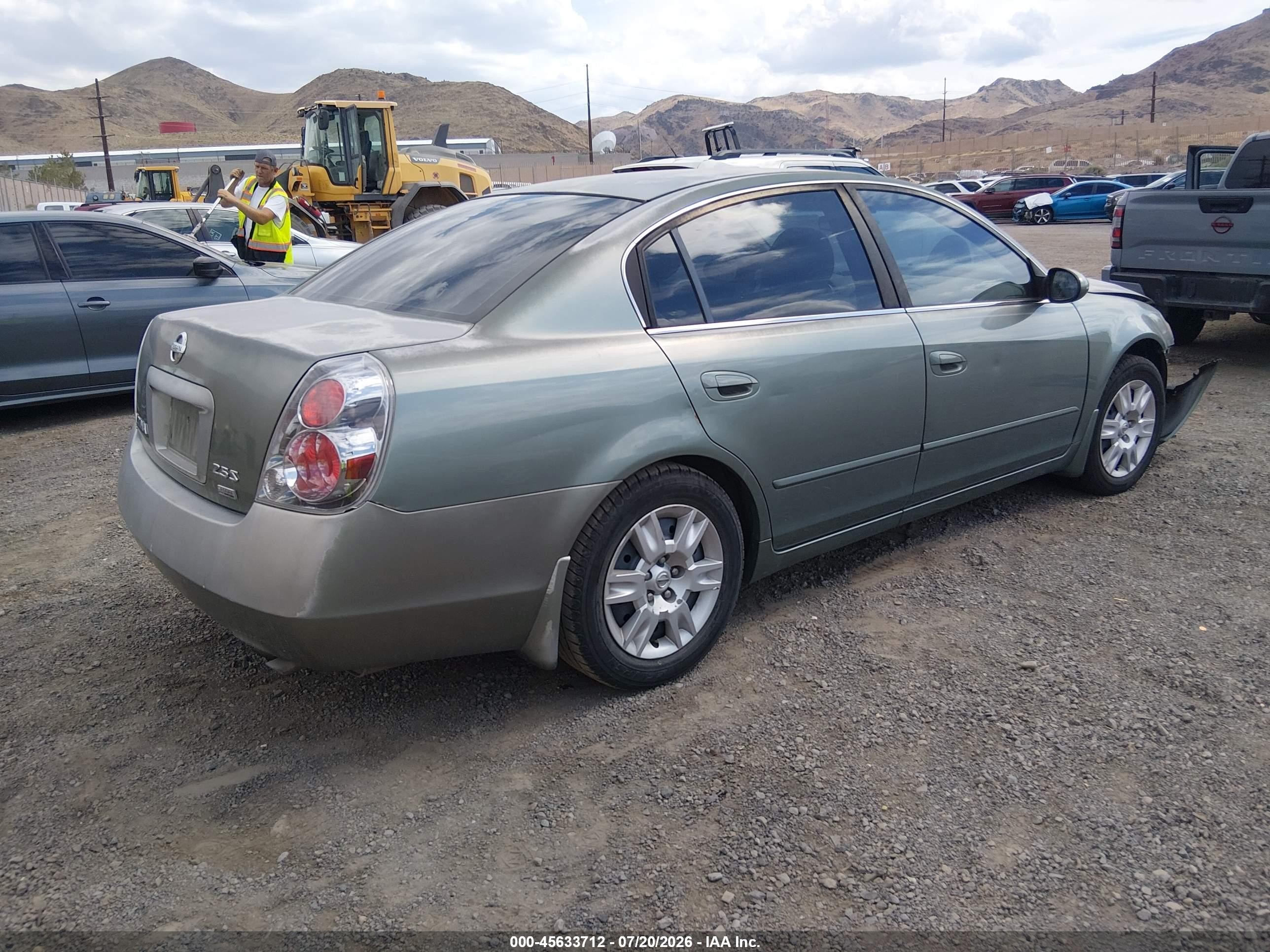 2006 Nissan Altima 2.5 S Green vin: 1N4AL11D86C149546