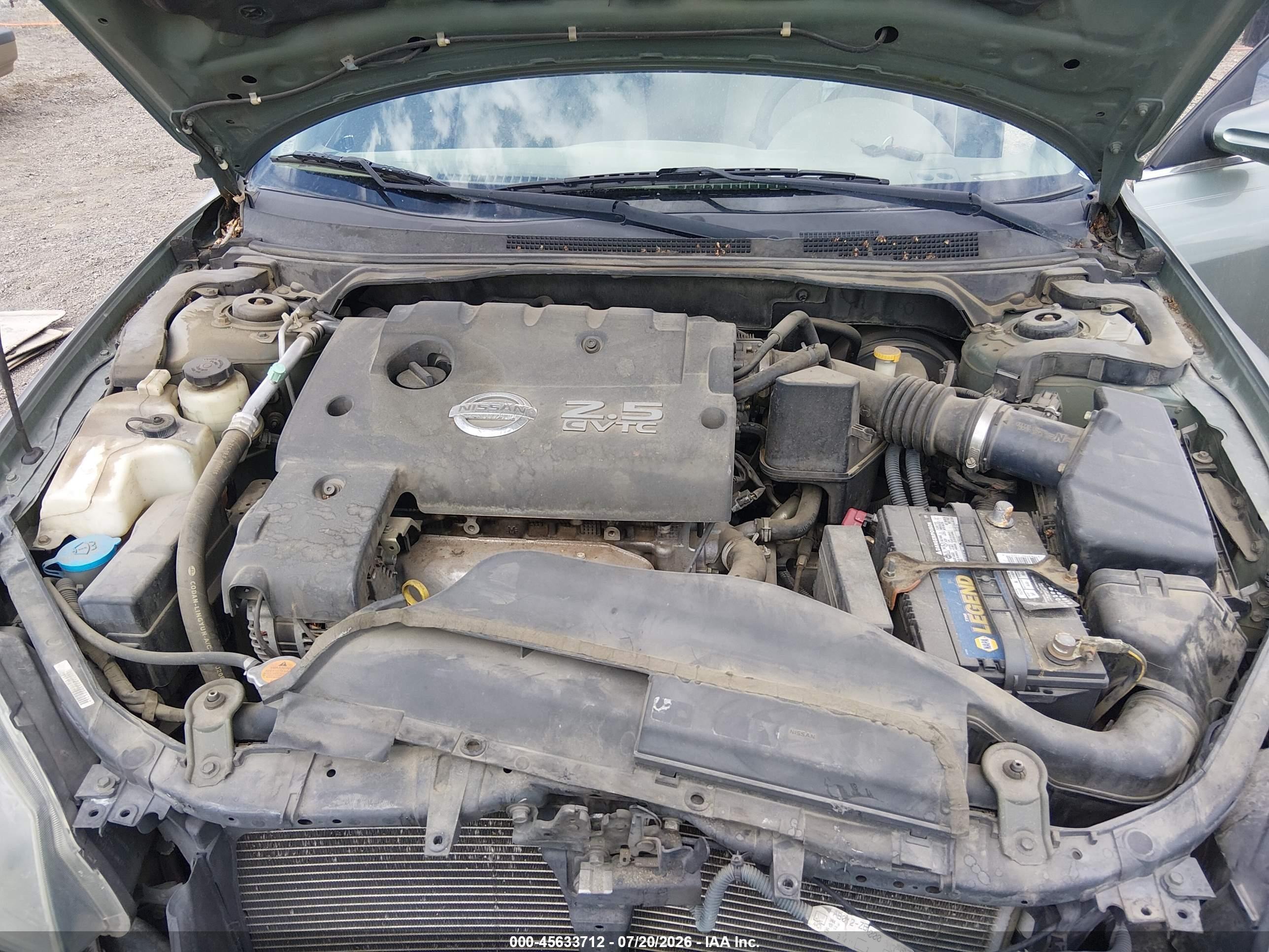 2006 Nissan Altima 2.5 S Green vin: 1N4AL11D86C149546