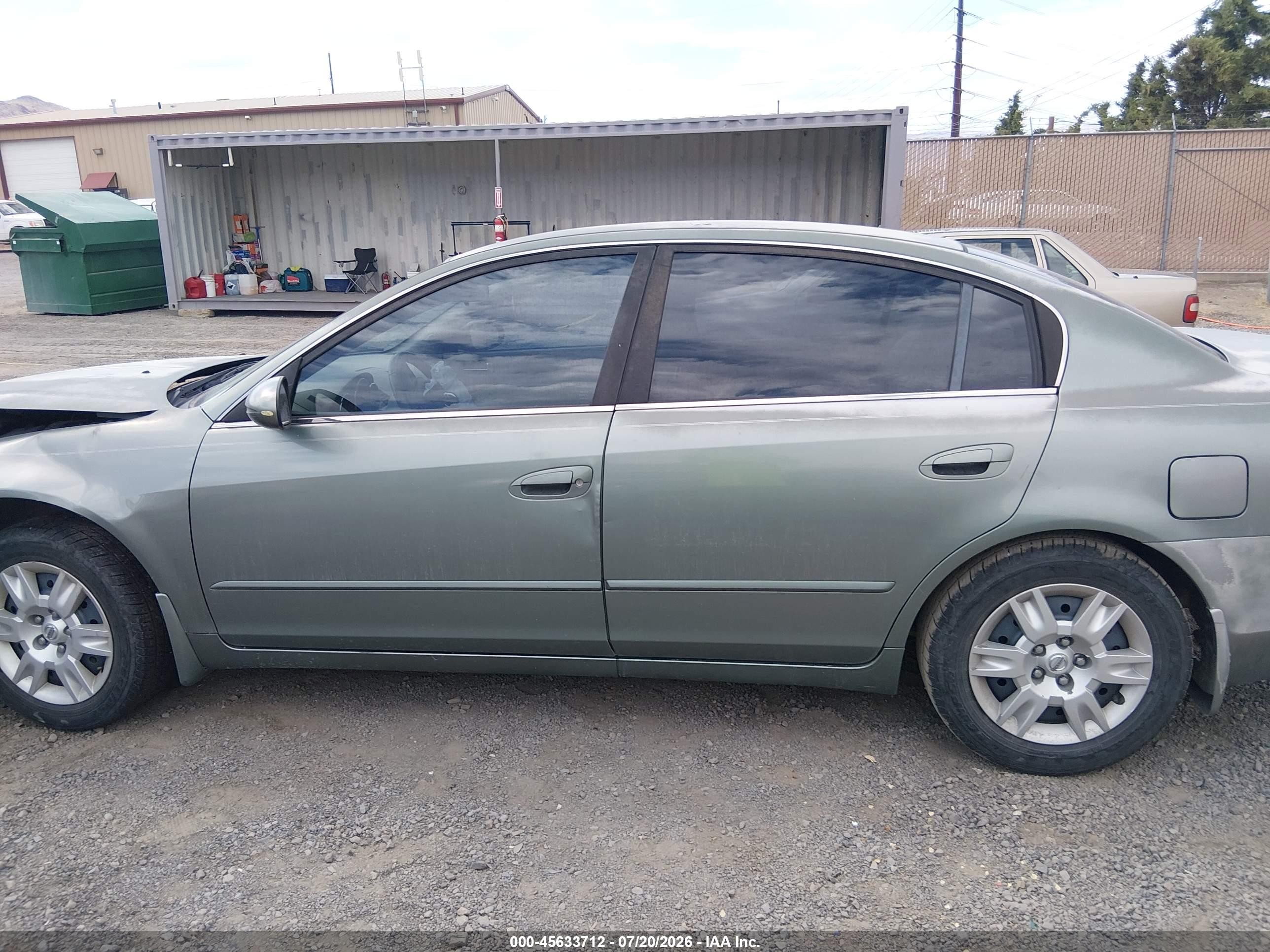 2006 Nissan Altima 2.5 S Green vin: 1N4AL11D86C149546