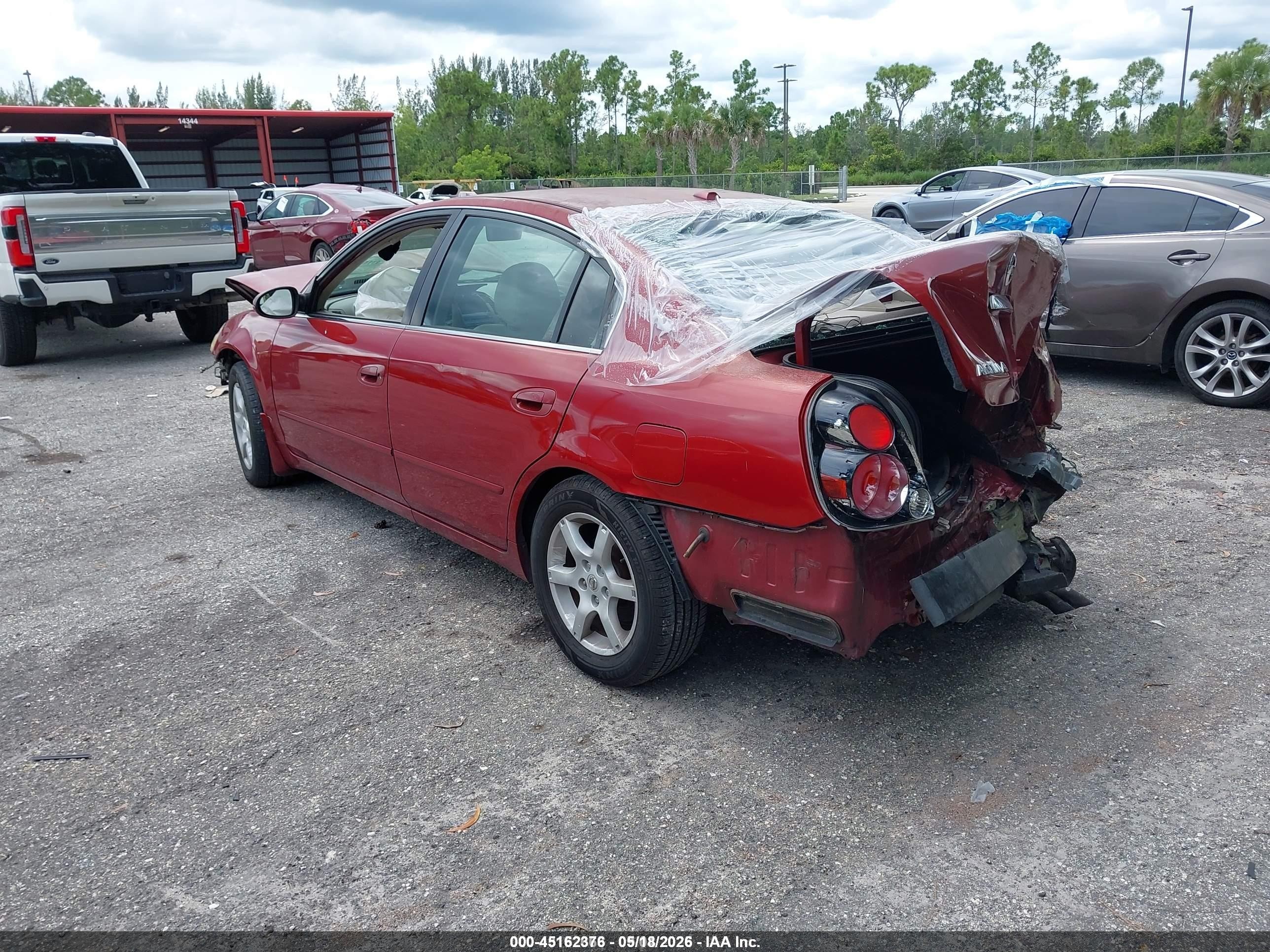 2006 Nissan Altima 2.5 S Red vin: 1N4AL11D86C195913