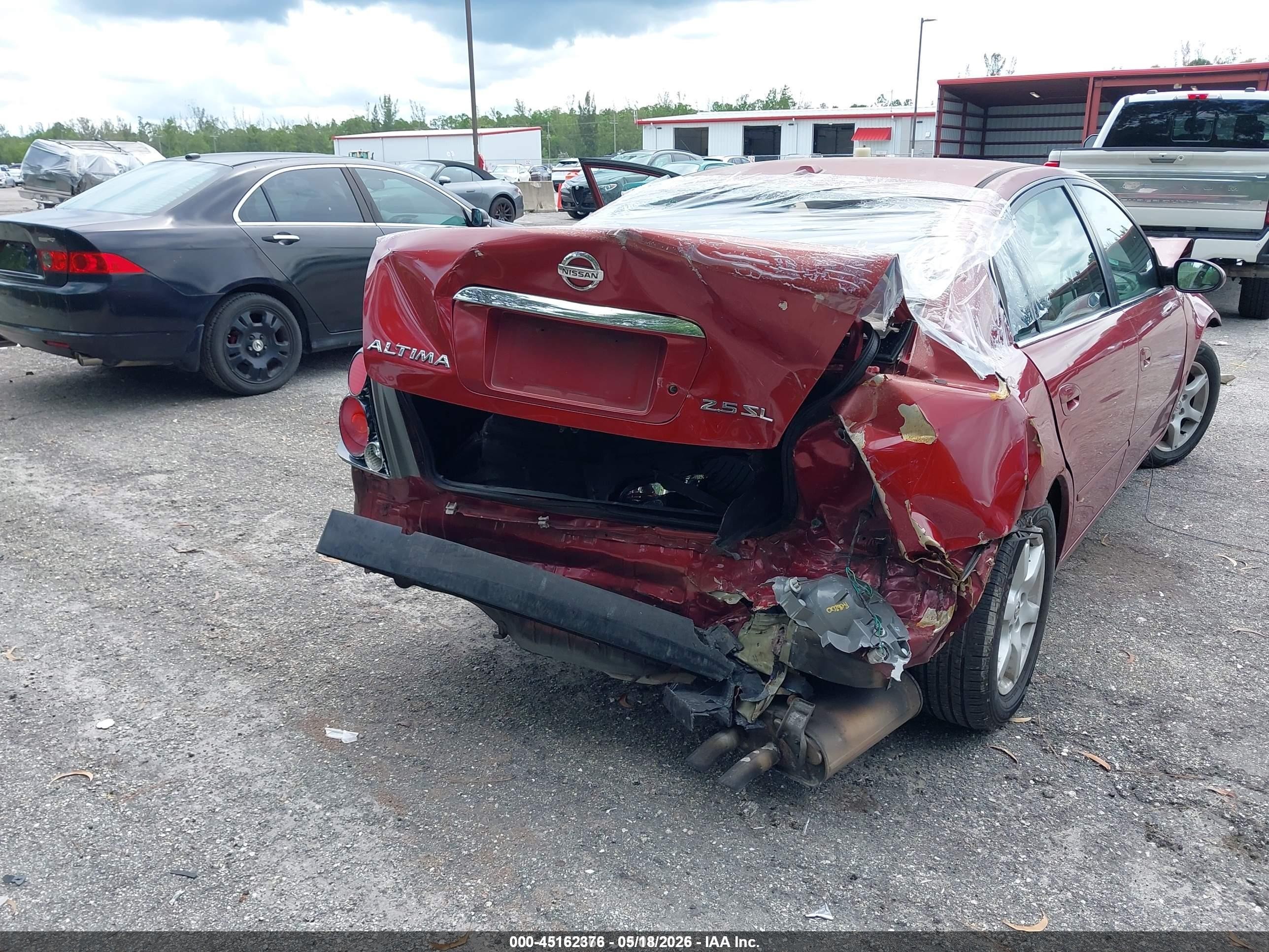 2006 Nissan Altima 2.5 S Red vin: 1N4AL11D86C195913