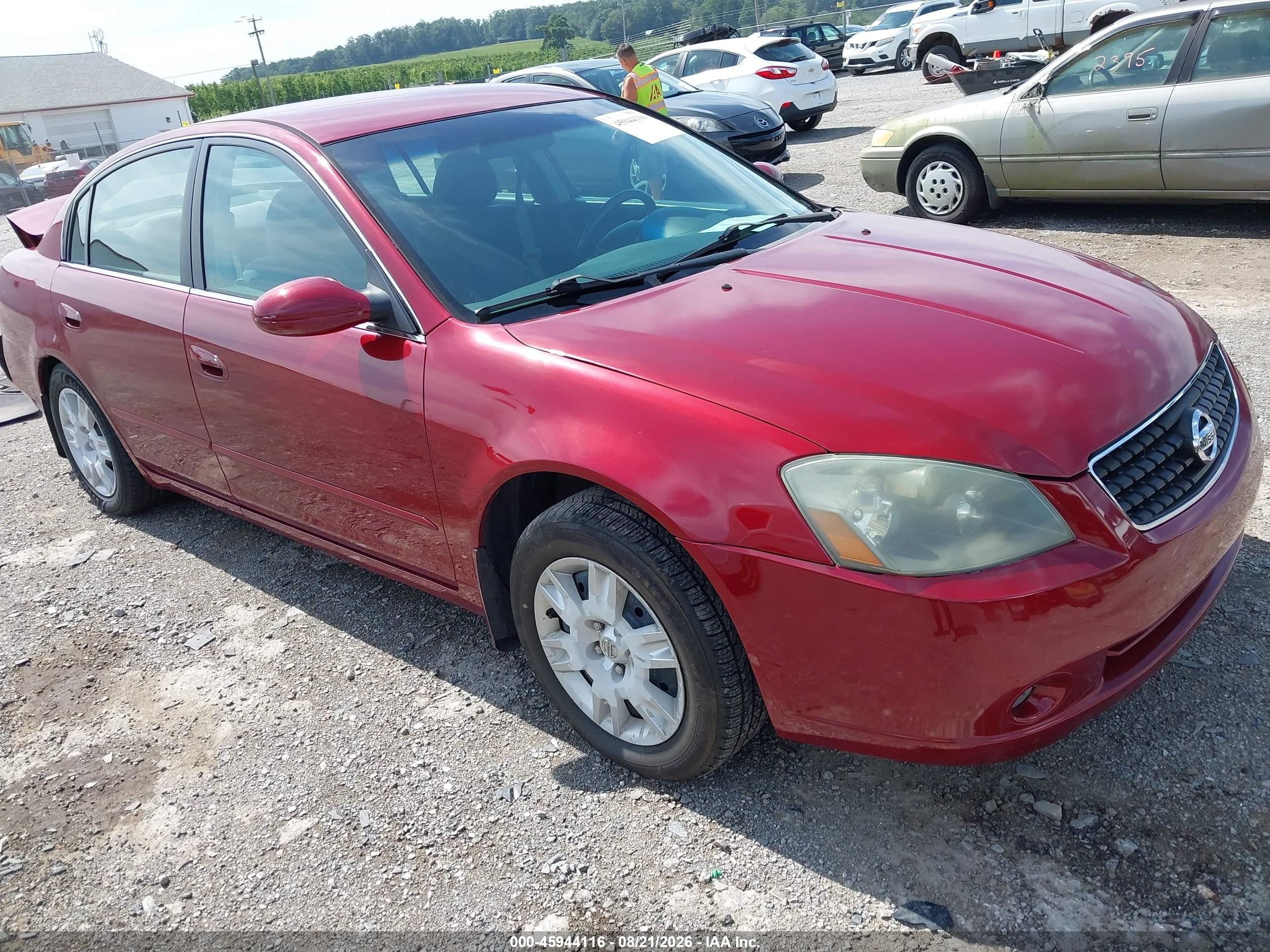 2006 Nissan Altima 2.5 S Maroon vin: 1N4AL11D86C207686