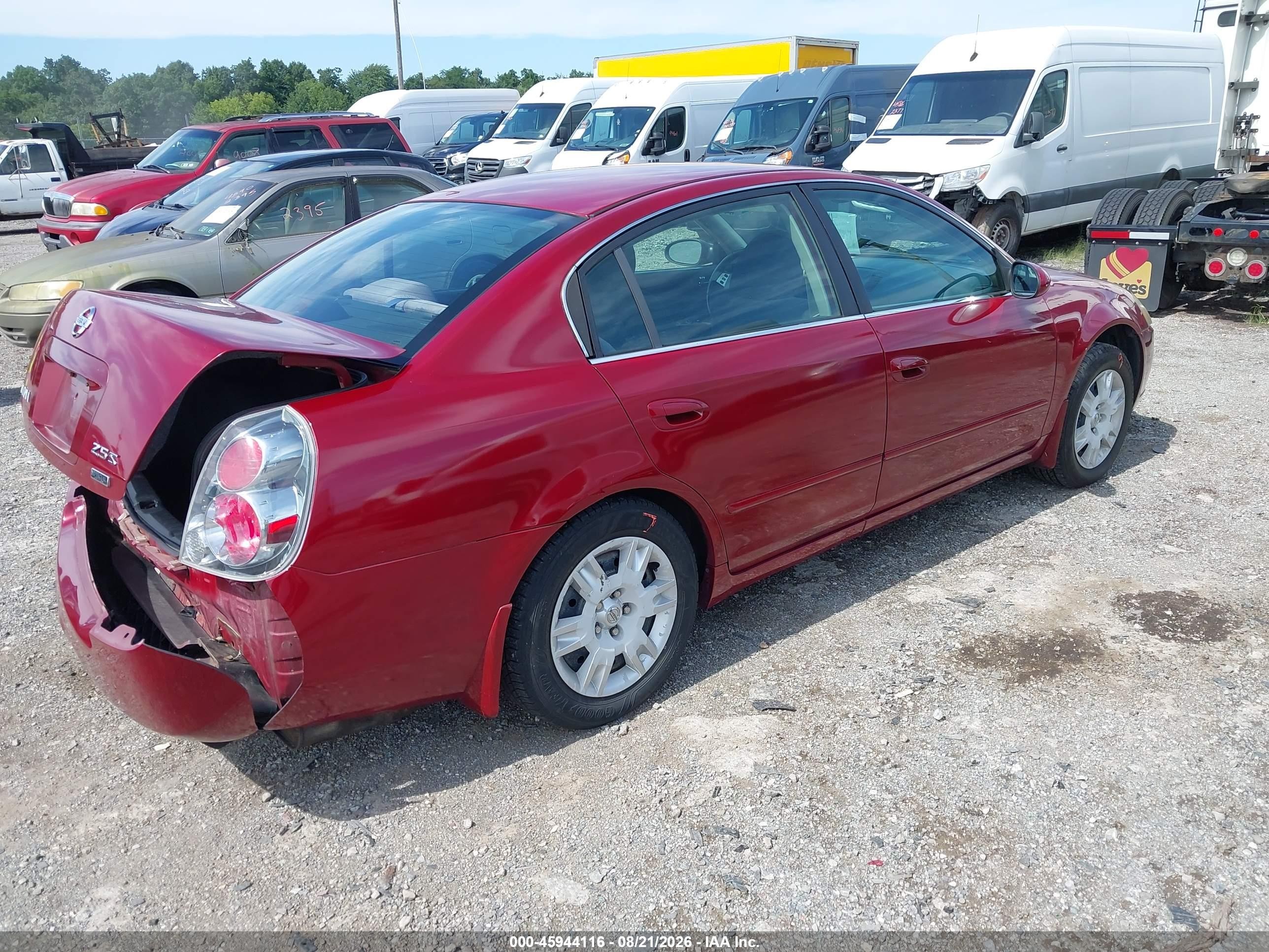2006 Nissan Altima 2.5 S Maroon vin: 1N4AL11D86C207686
