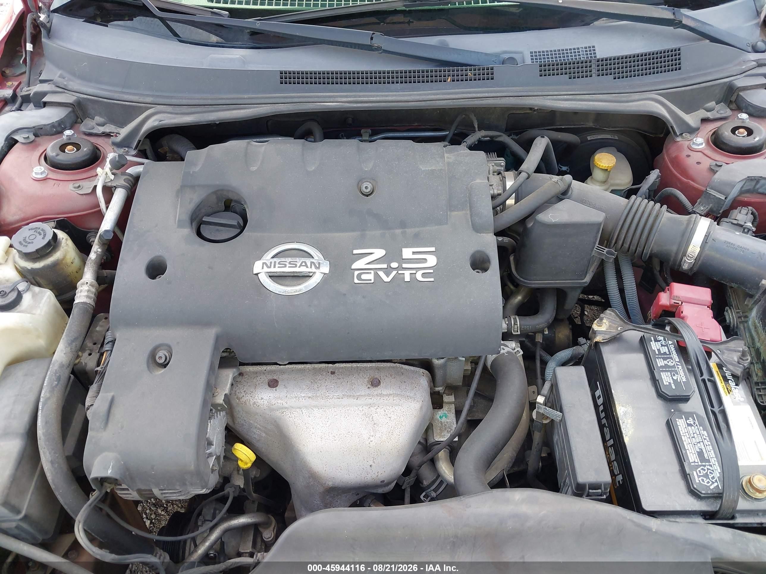 2006 Nissan Altima 2.5 S Maroon vin: 1N4AL11D86C207686