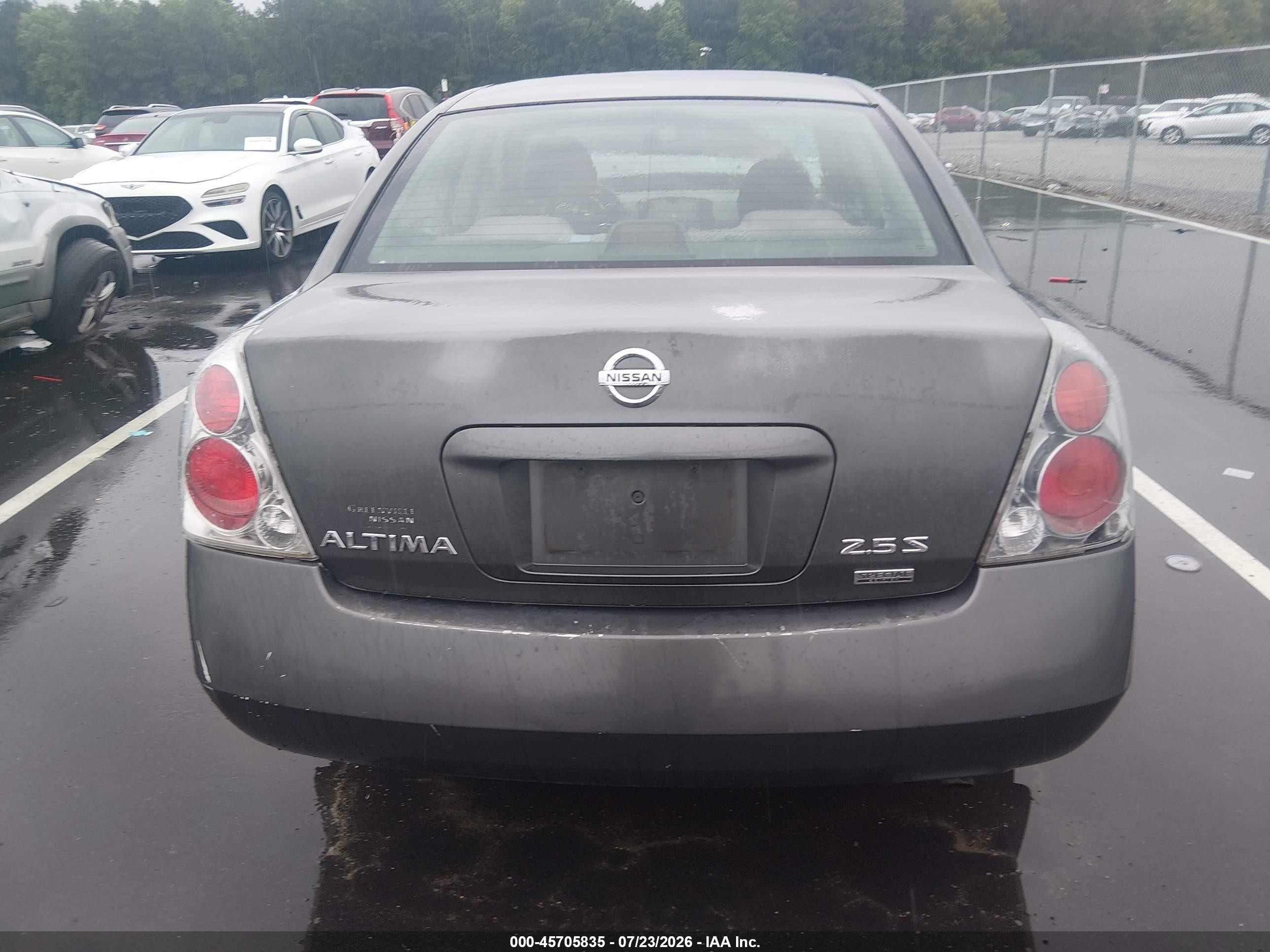 2006 Nissan Altima 2.5 S Gray vin: 1N4AL11D86C226206