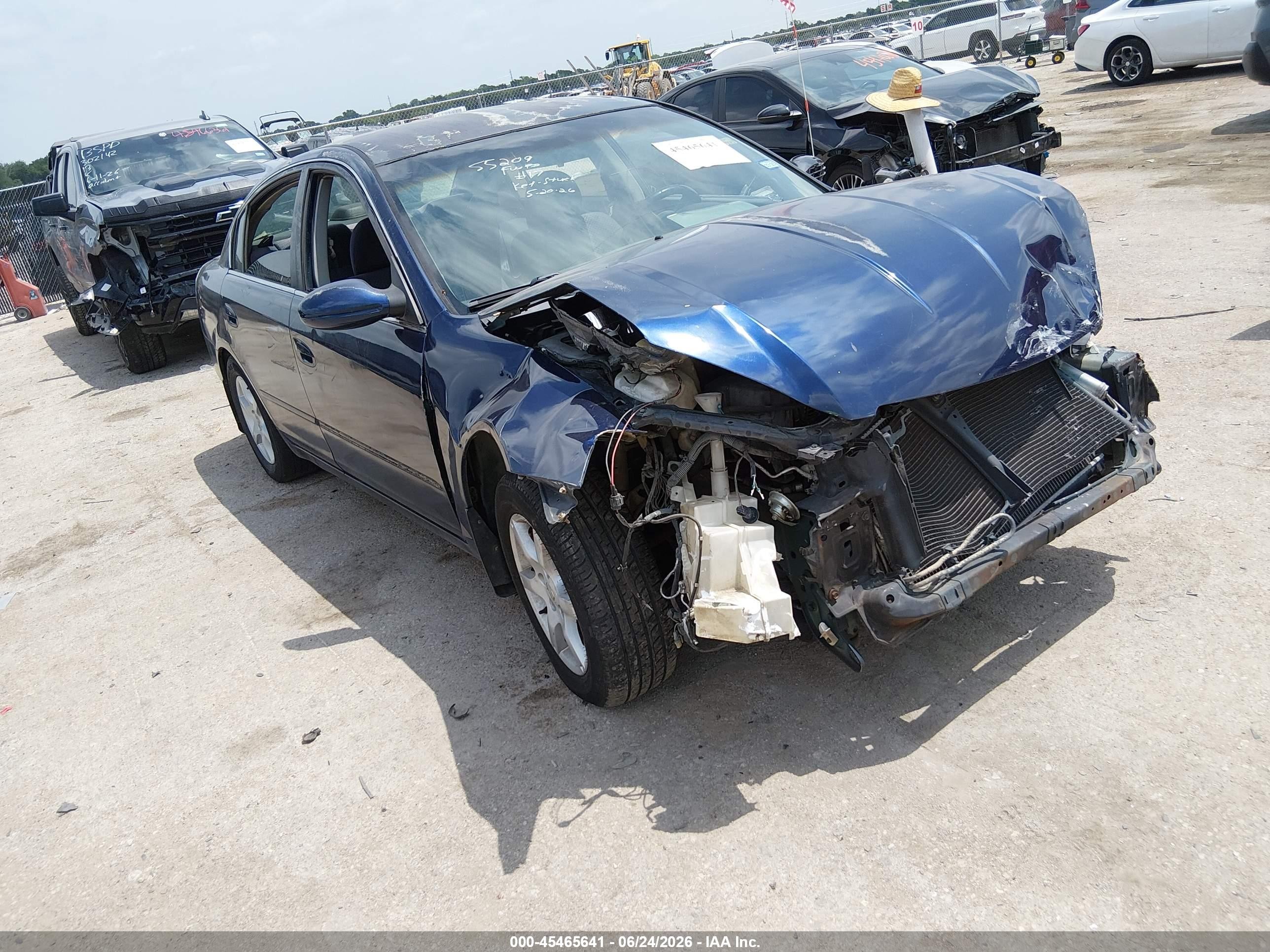 2006 Nissan Altima 2.5 S Blue vin: 1N4AL11D86C267659