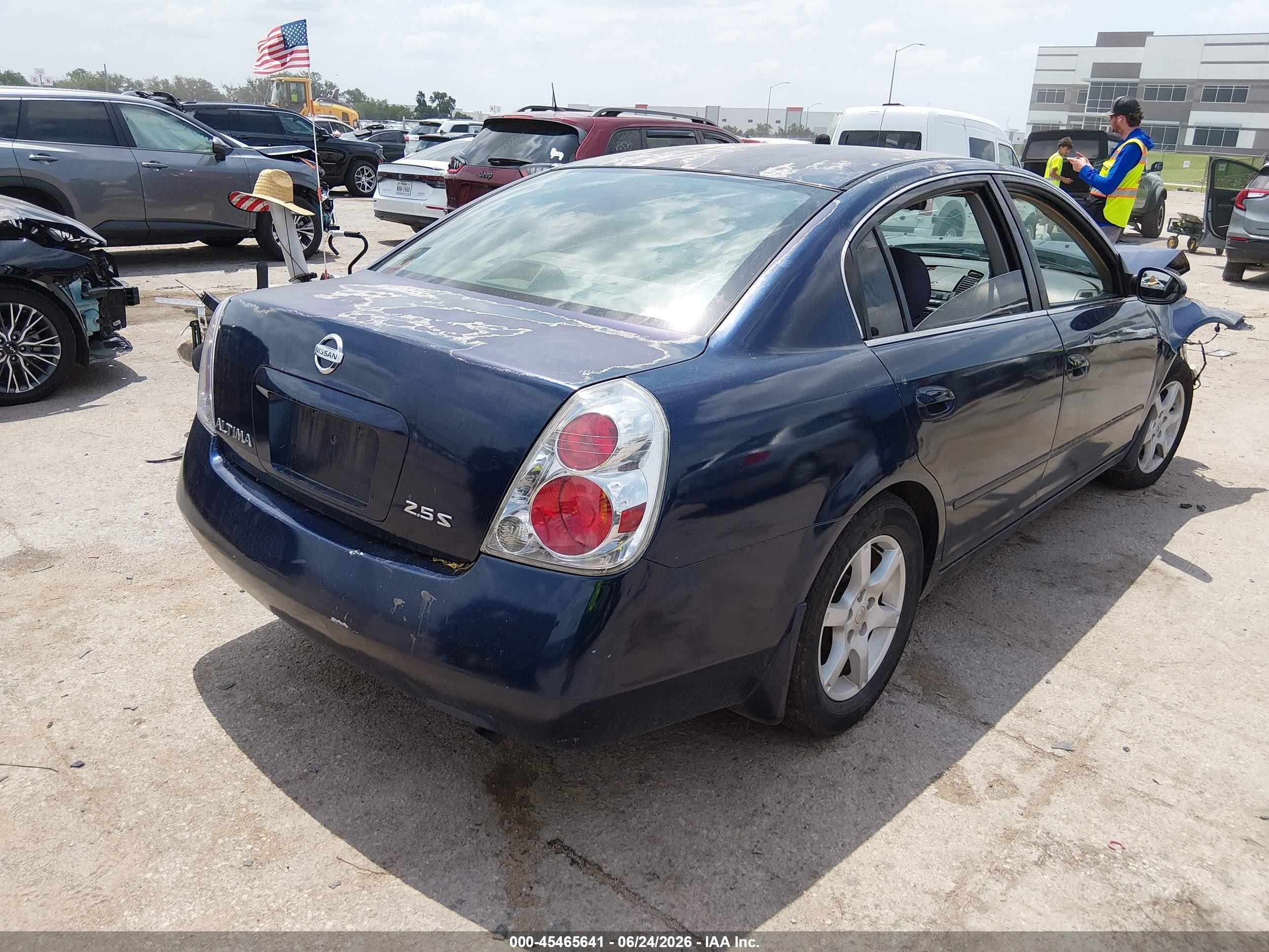 2006 Nissan Altima 2.5 S Blue vin: 1N4AL11D86C267659