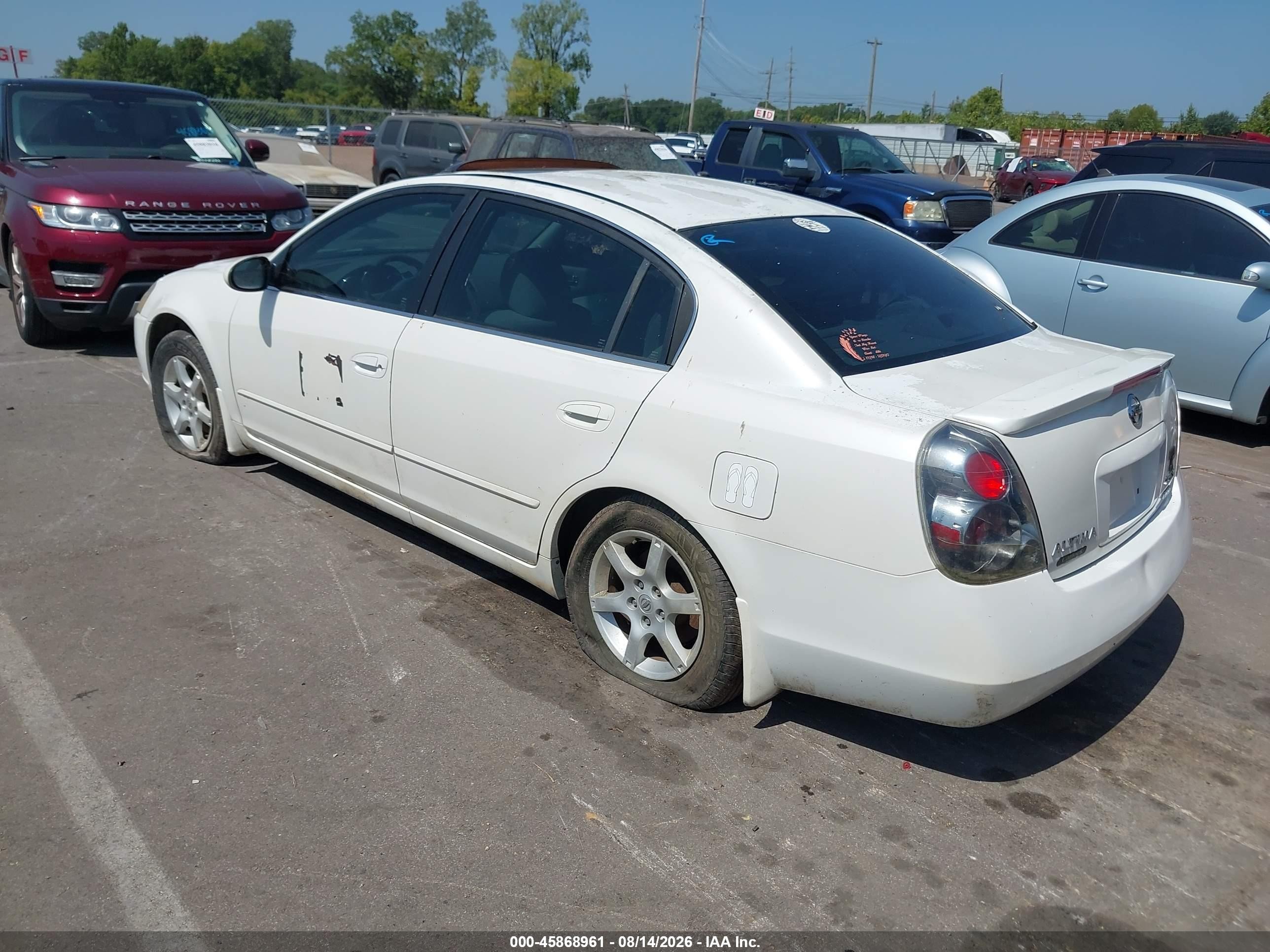 2006 Nissan Altima 2.5 S White vin: 1N4AL11D86N321000