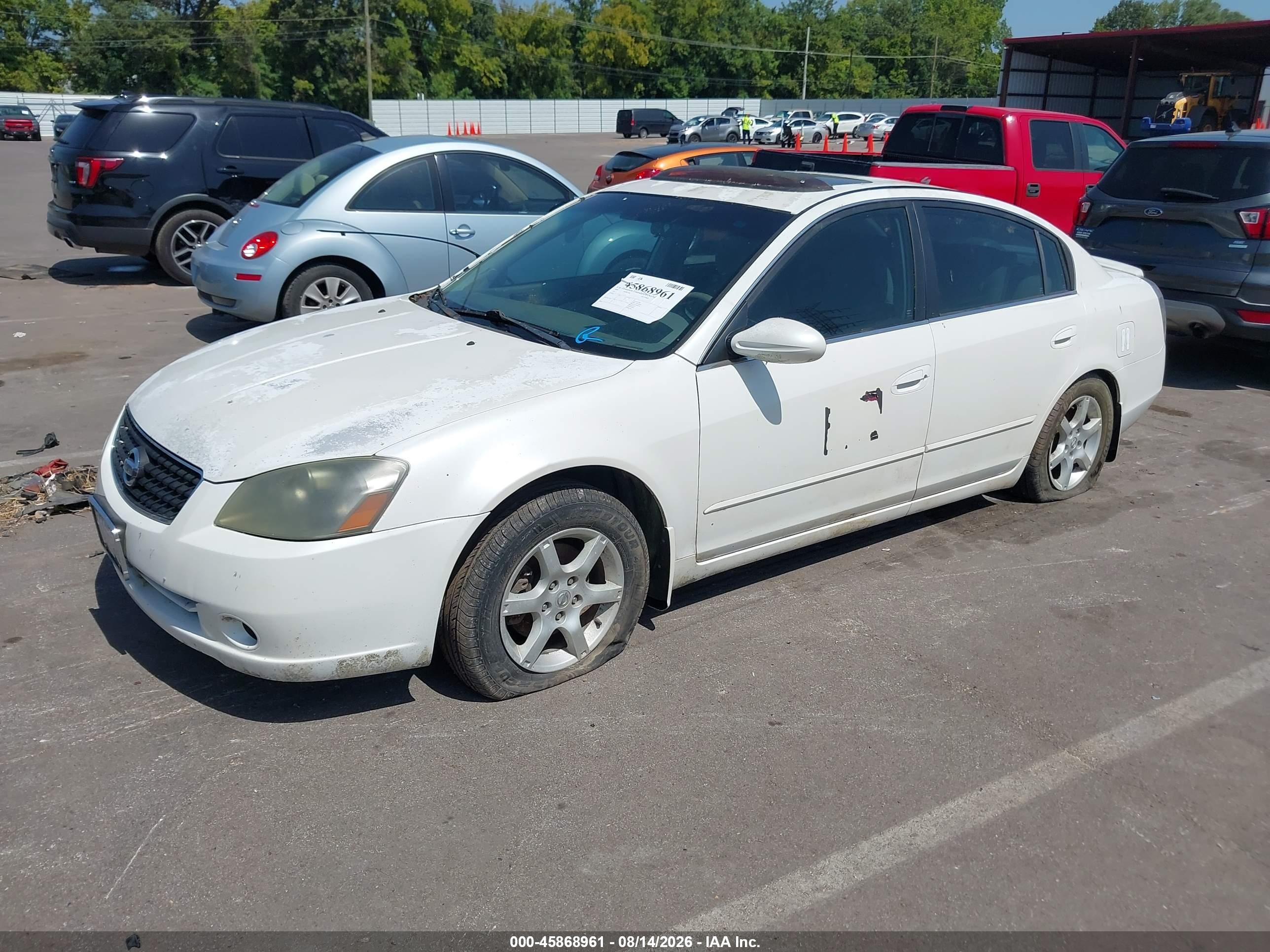 2006 Nissan Altima 2.5 S White vin: 1N4AL11D86N321000