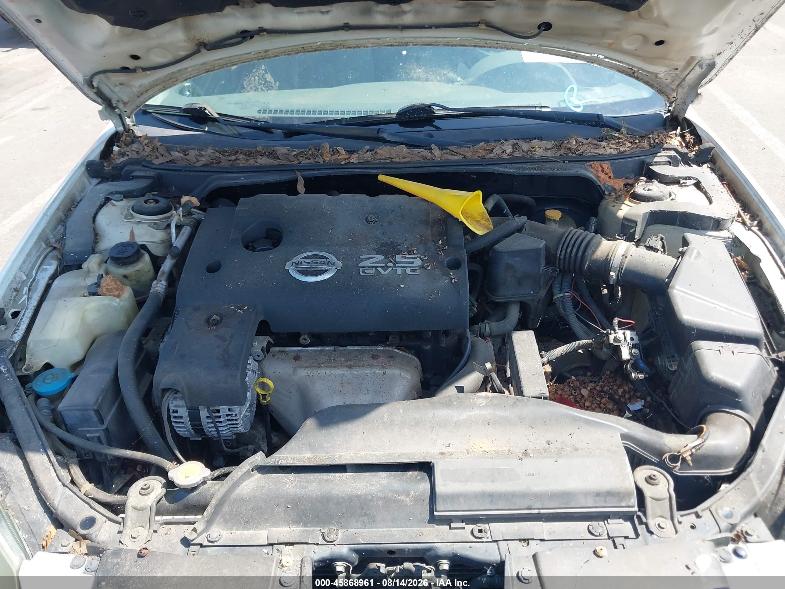 2006 Nissan Altima 2.5 S White vin: 1N4AL11D86N321000