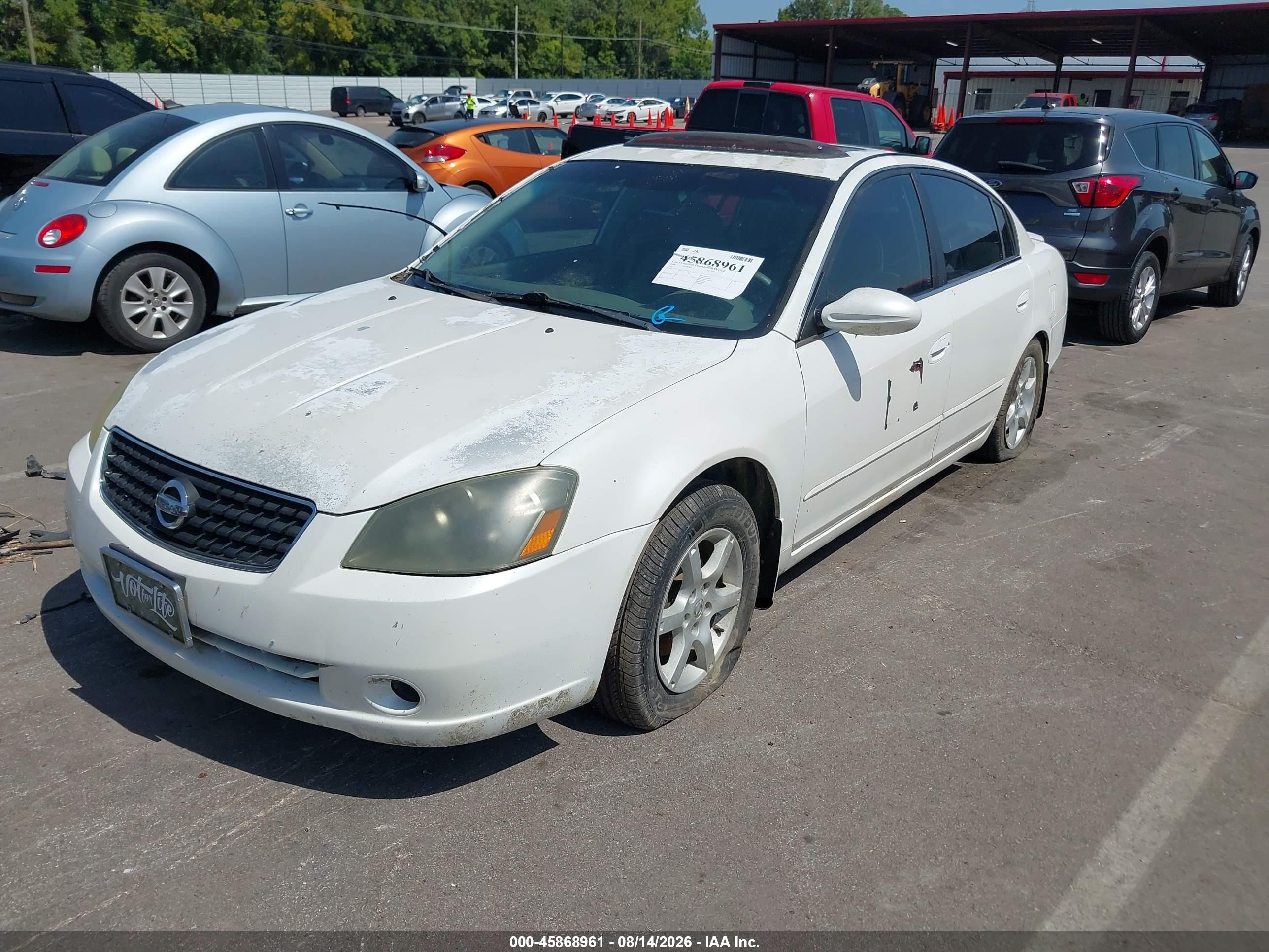 2006 Nissan Altima 2.5 S White vin: 1N4AL11D86N321000