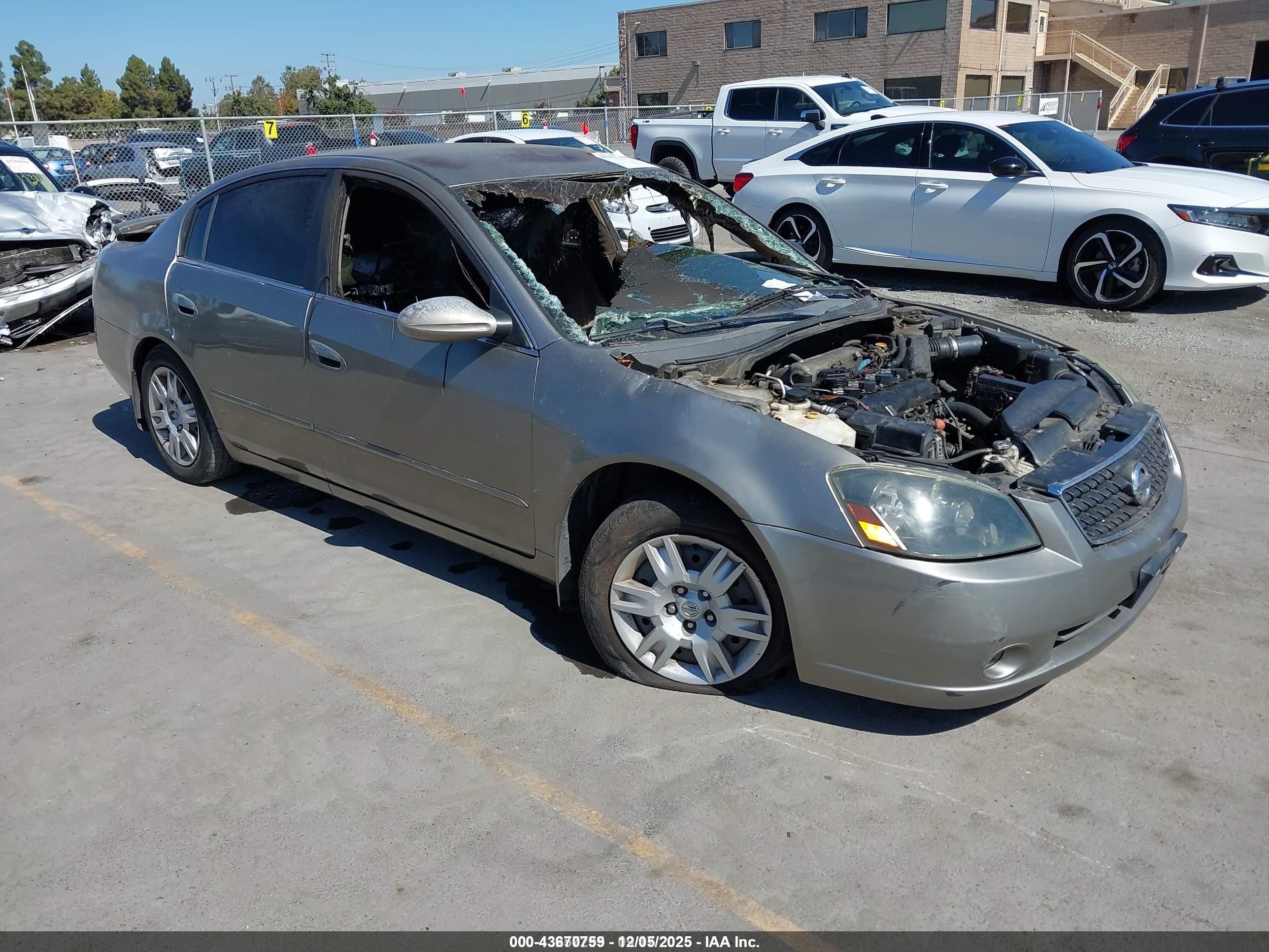 2006 Nissan Altima 2.5 S Gray vin: 1N4AL11D86N366664