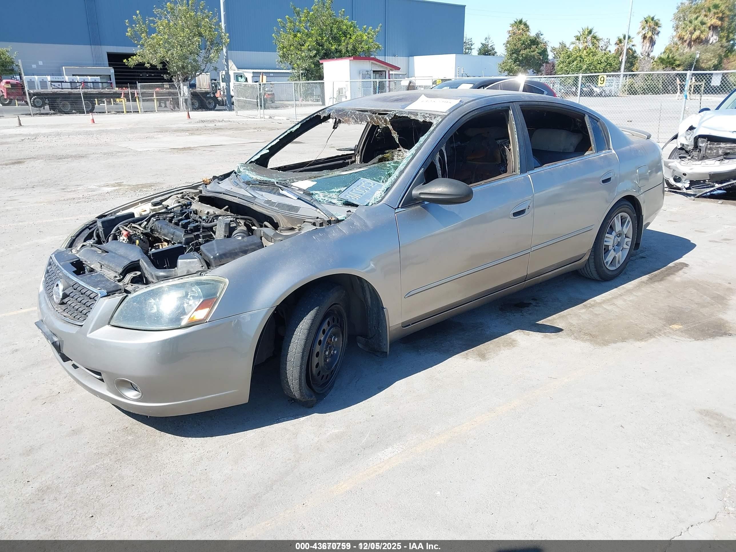 2006 Nissan Altima 2.5 S Gray vin: 1N4AL11D86N366664