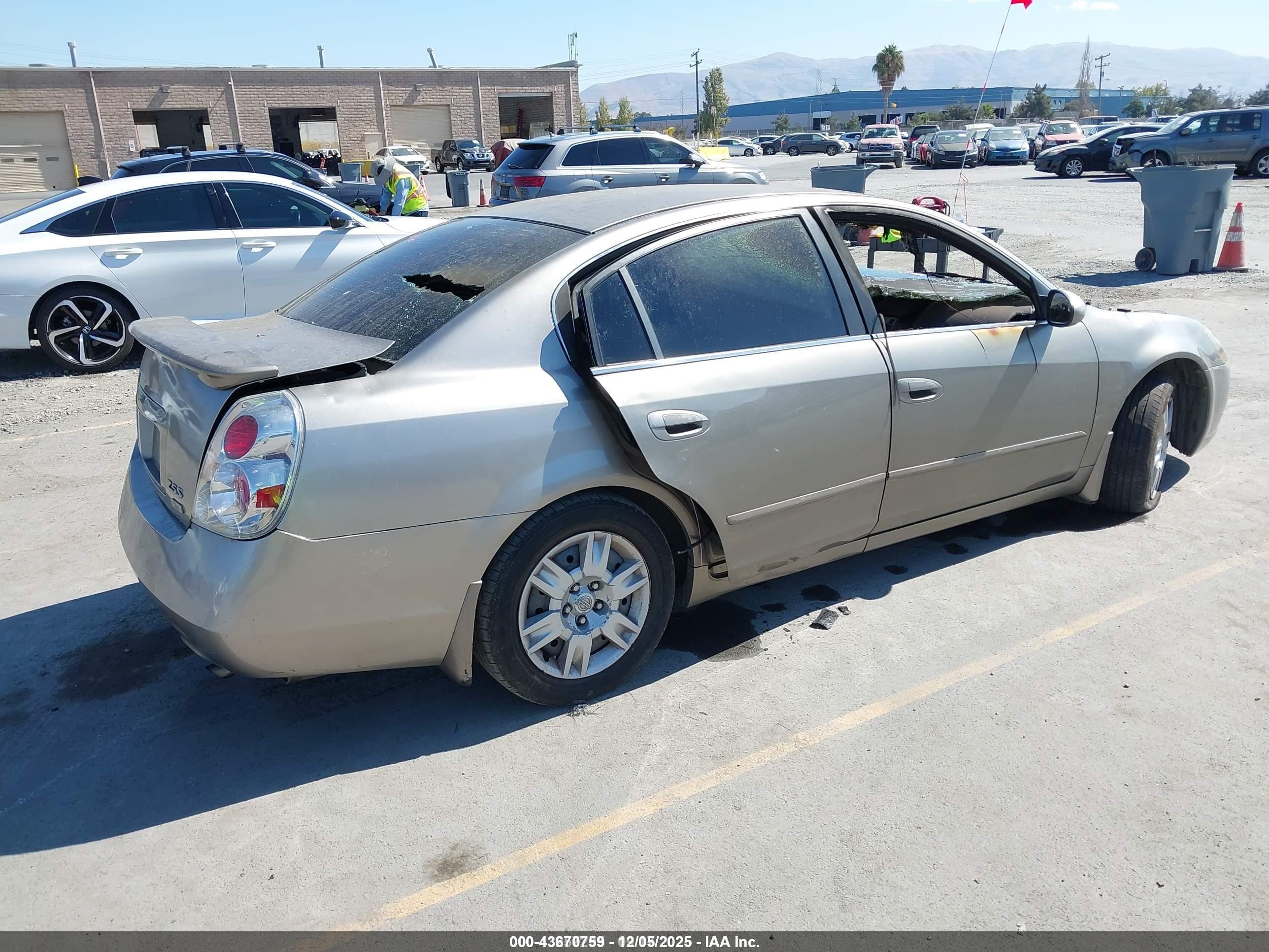 2006 Nissan Altima 2.5 S Gray vin: 1N4AL11D86N366664