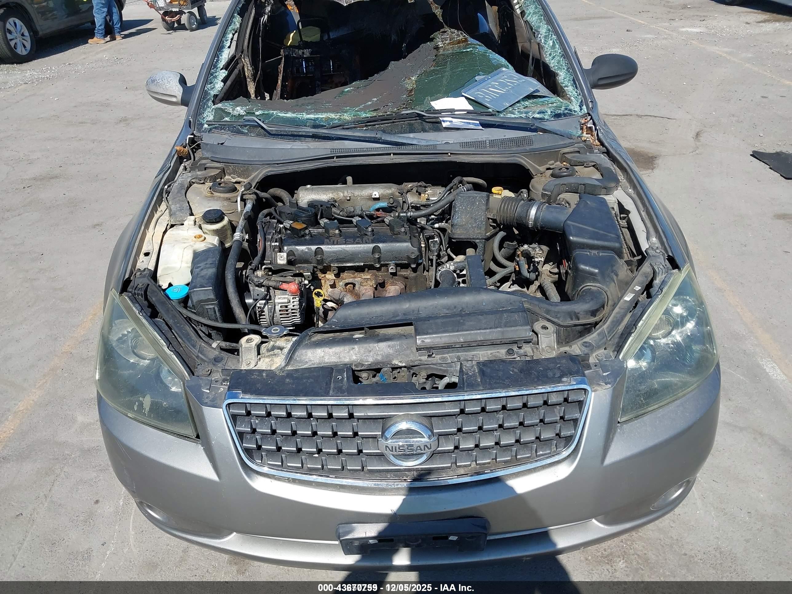2006 Nissan Altima 2.5 S Gray vin: 1N4AL11D86N366664
