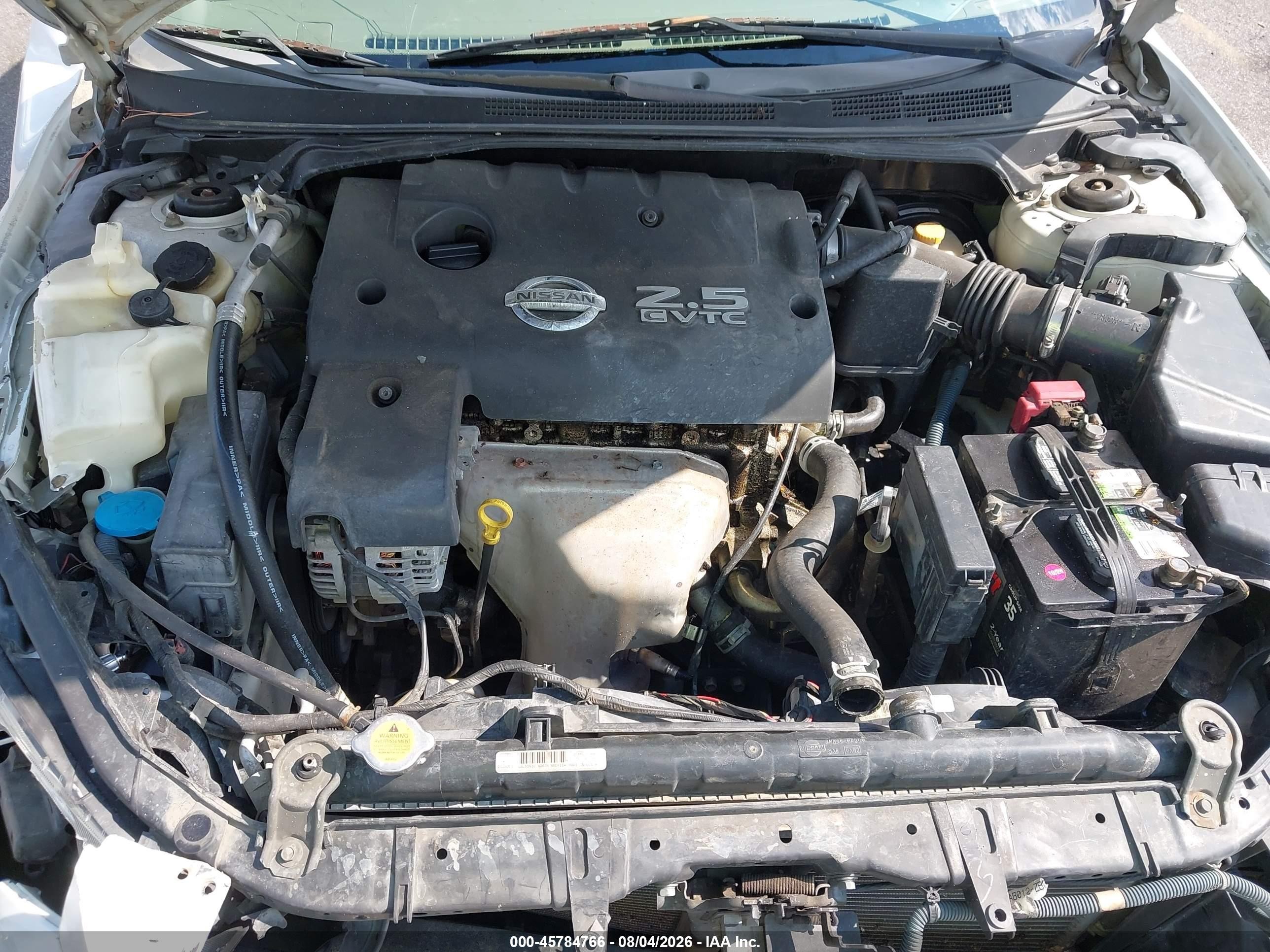 2006 Nissan Altima 2.5 S Белый vin: 1N4AL11D86N382198