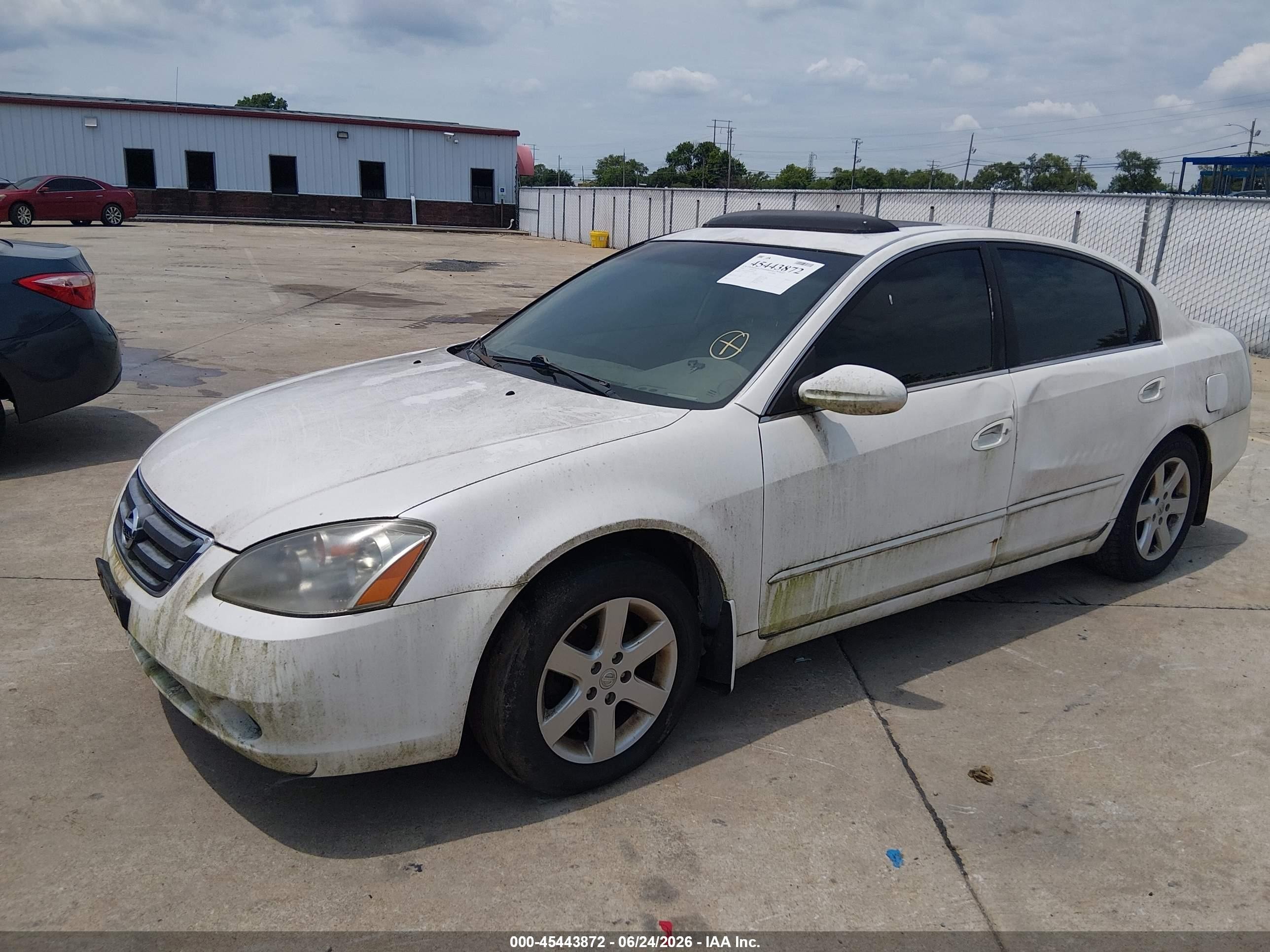 2003 Nissan Altima 2.5 Sl White vin: 1N4AL11D93C240305