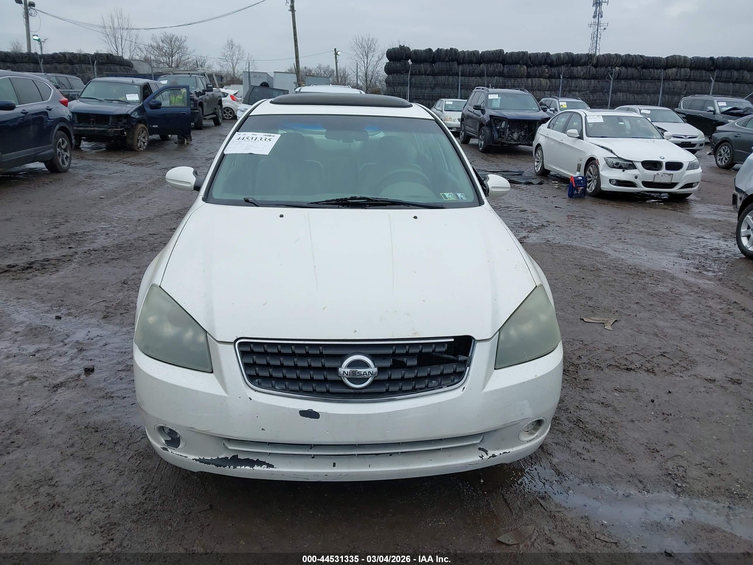 2005 Nissan Altima 2.5 S White vin: 1N4AL11D95C148629