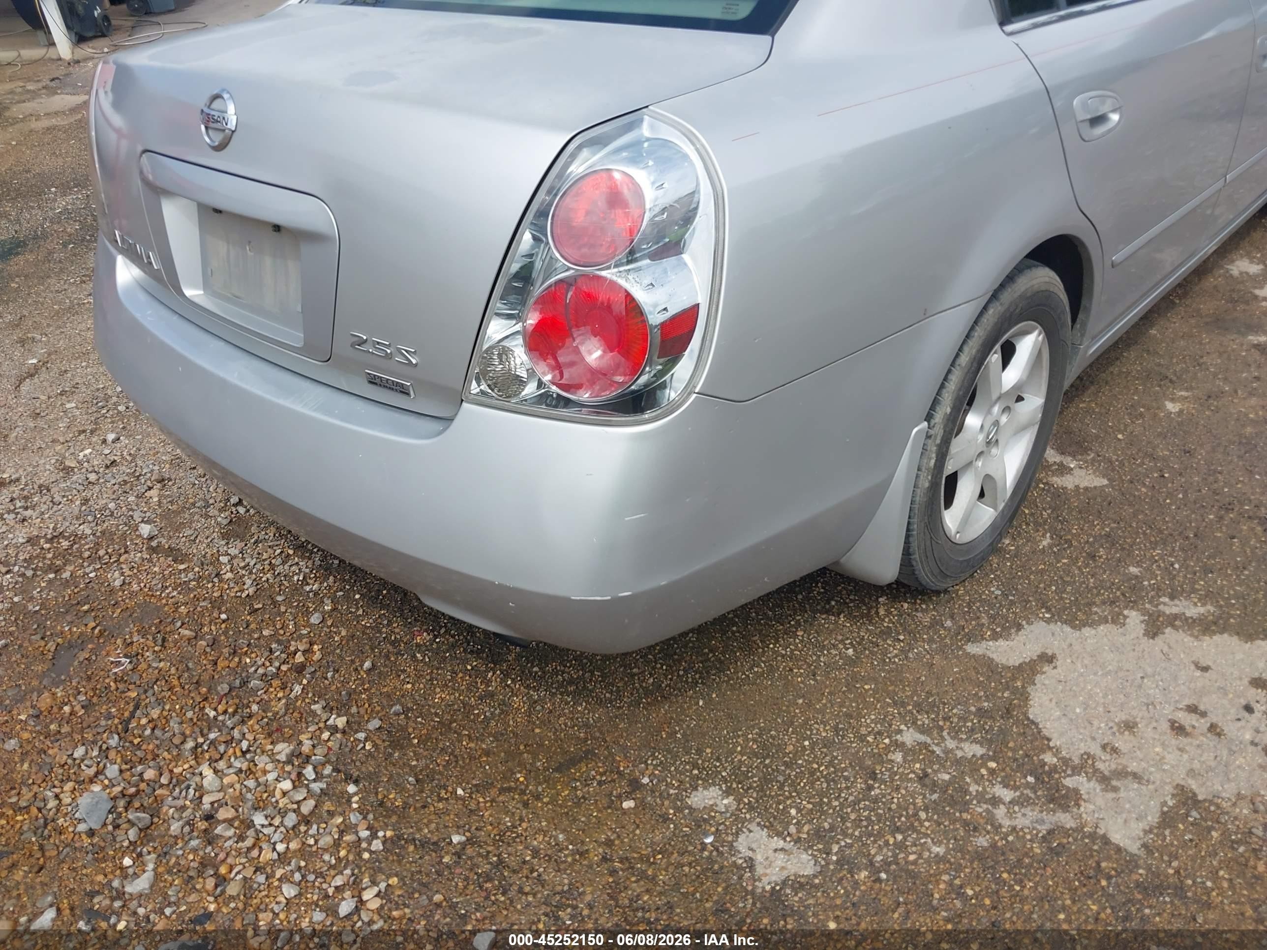 2006 Nissan Altima 2.5 S Gray vin: 1N4AL11D96C146297