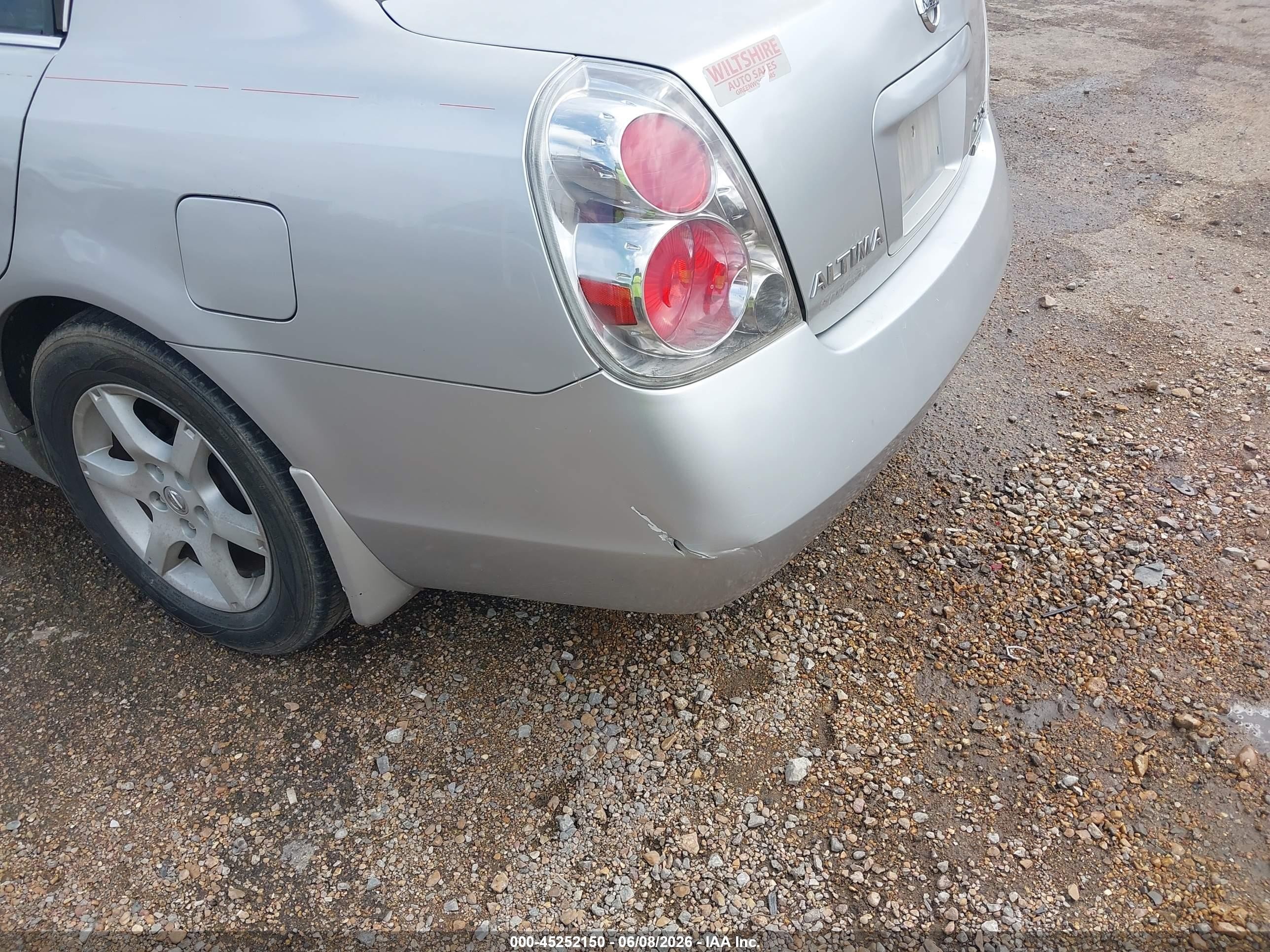 2006 Nissan Altima 2.5 S Gray vin: 1N4AL11D96C146297
