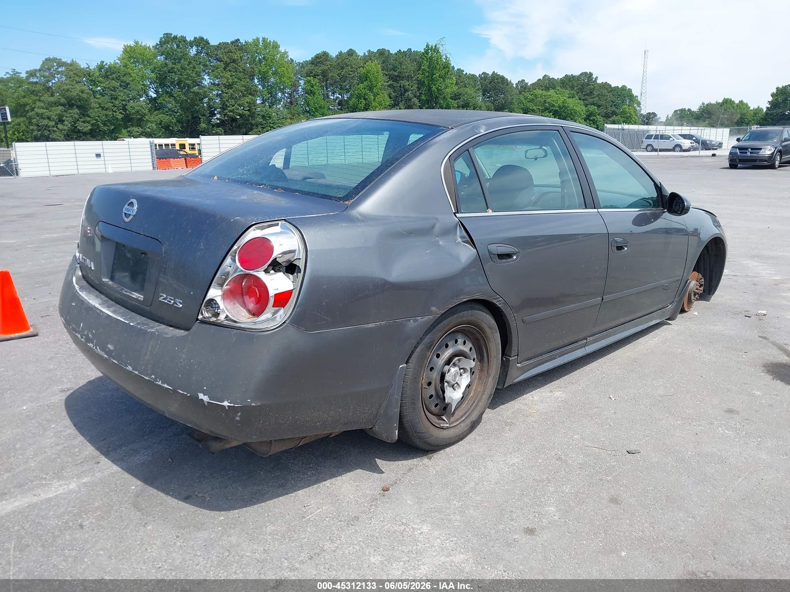 2006 Nissan Altima 2.5 S Gray vin: 1N4AL11D96C255231