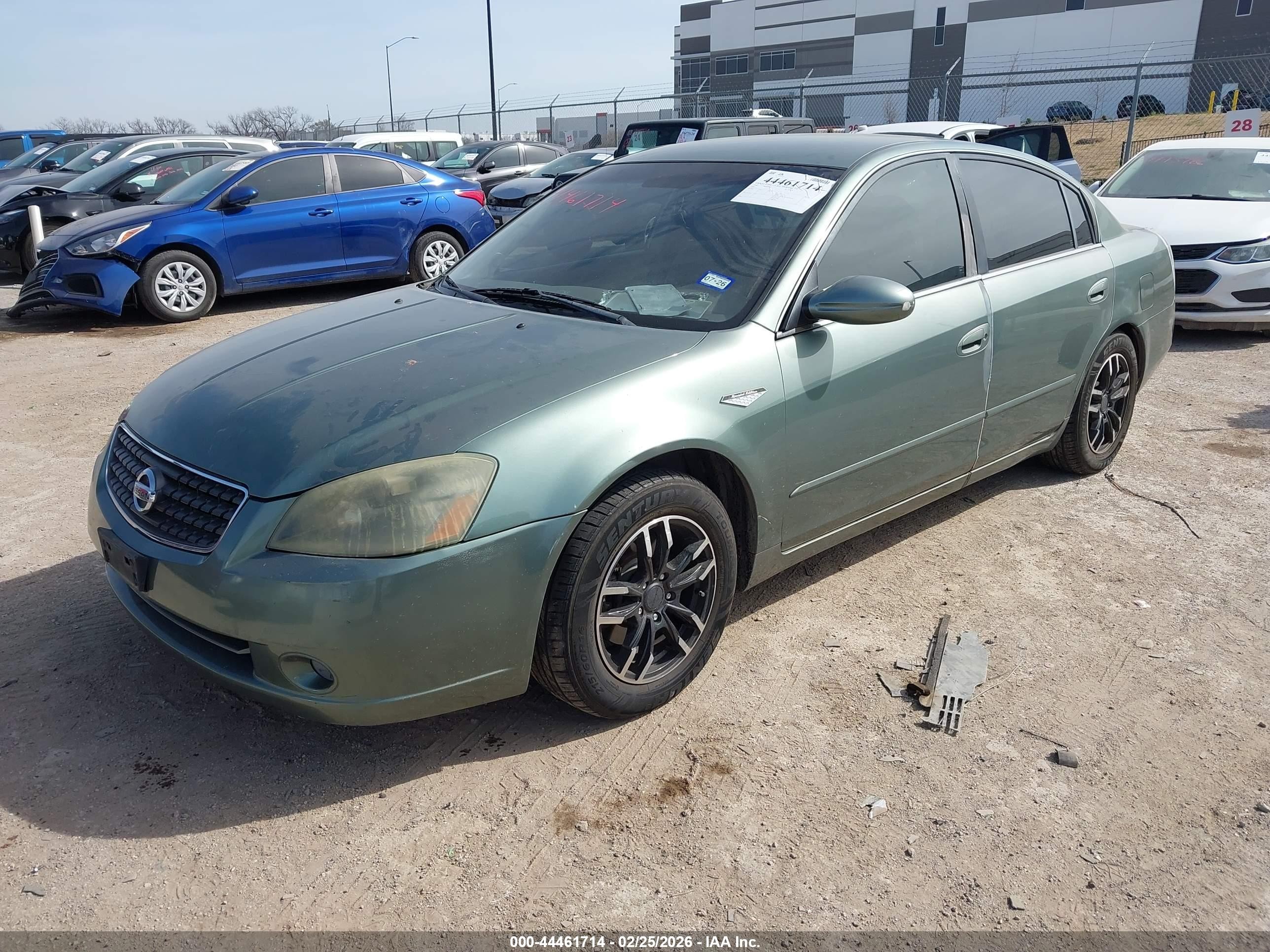 2006 Nissan Altima 2.5 S Green vin: 1N4AL11D96N328053