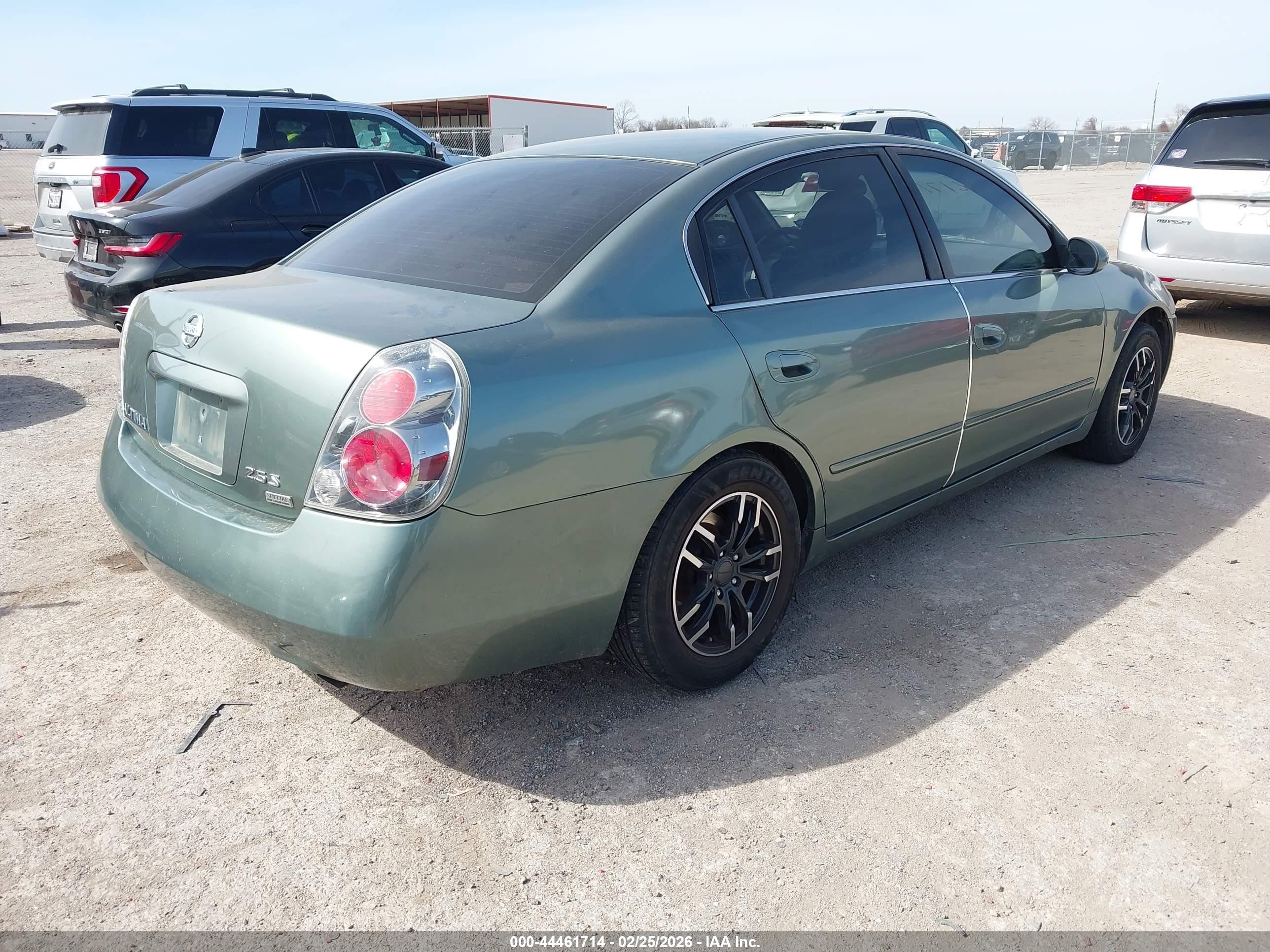 2006 Nissan Altima 2.5 S Green vin: 1N4AL11D96N328053