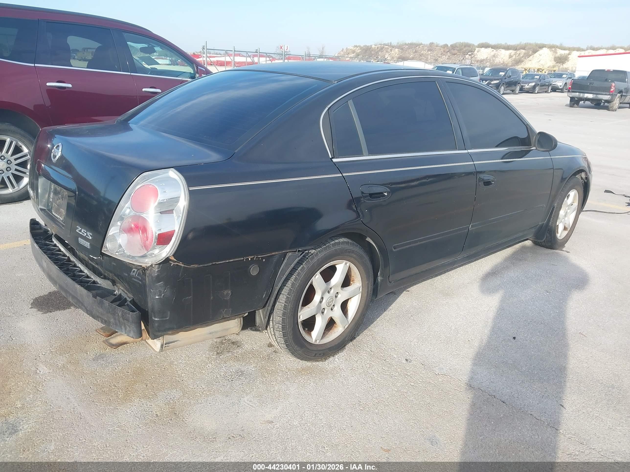 2006 Nissan Altima 2.5 S Black vin: 1N4AL11D96N351476