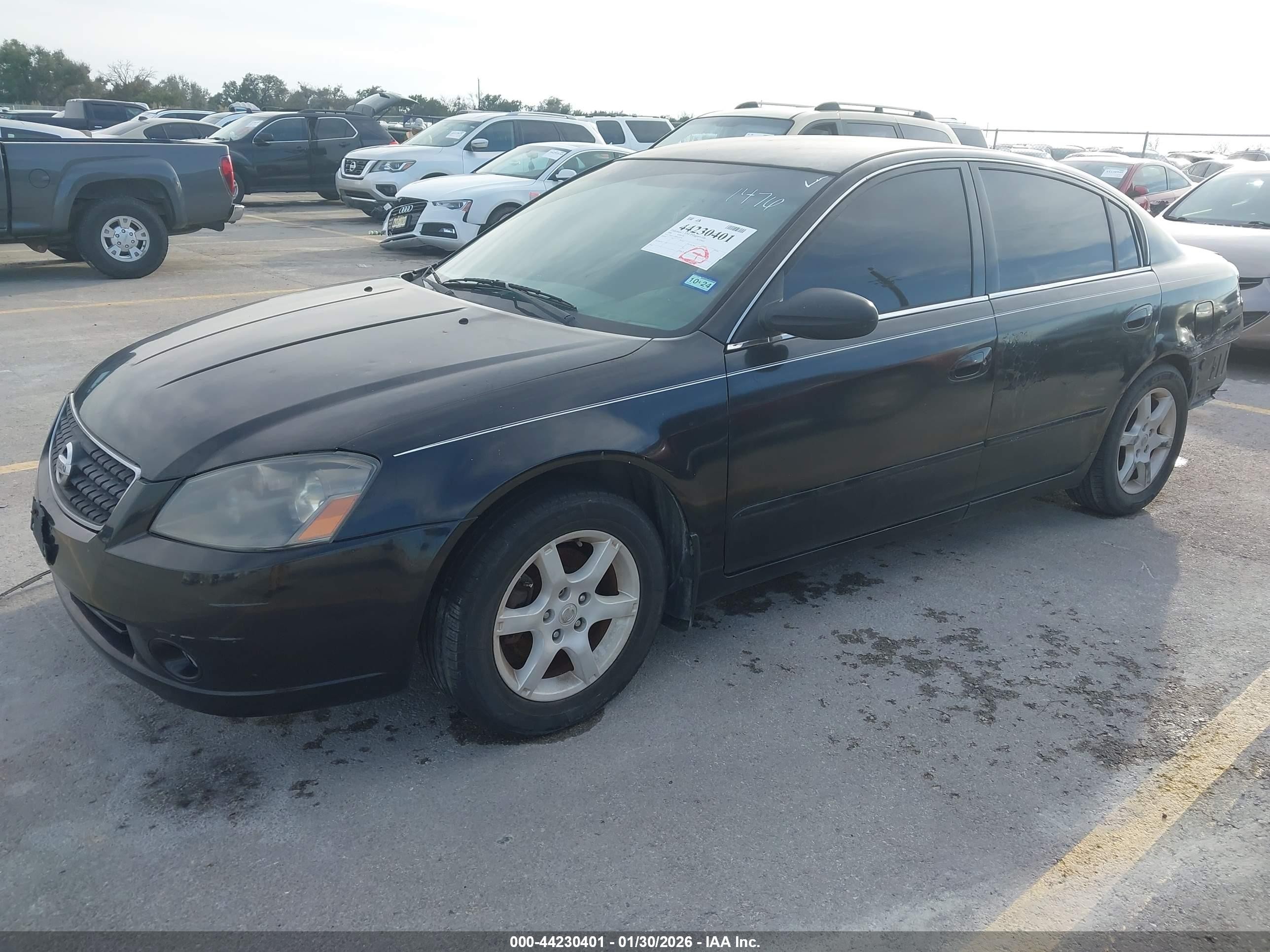 2006 Nissan Altima 2.5 S Black vin: 1N4AL11D96N351476