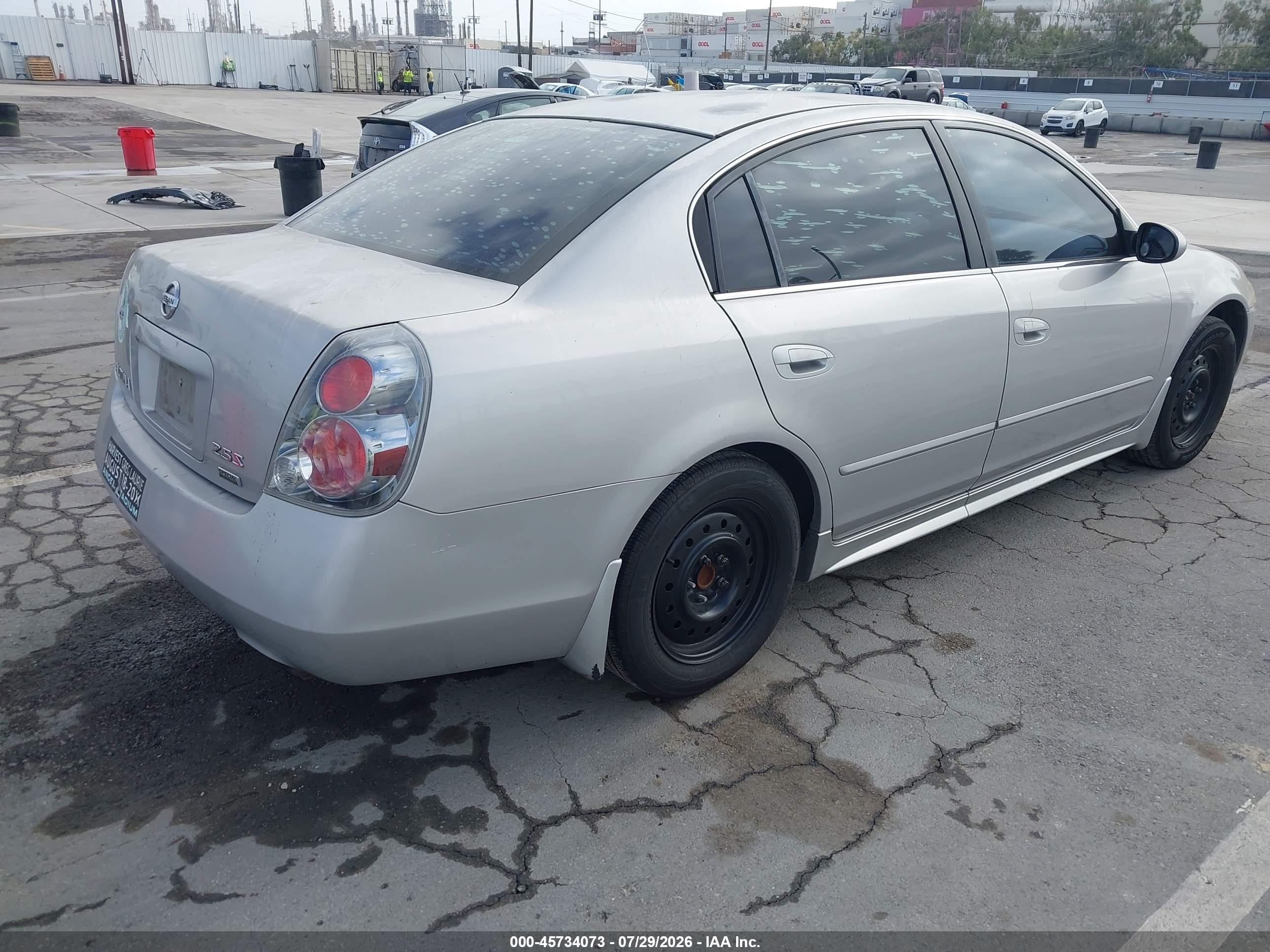 2006 Nissan Altima 2.5 S Серебряный vin: 1N4AL11D96N417203