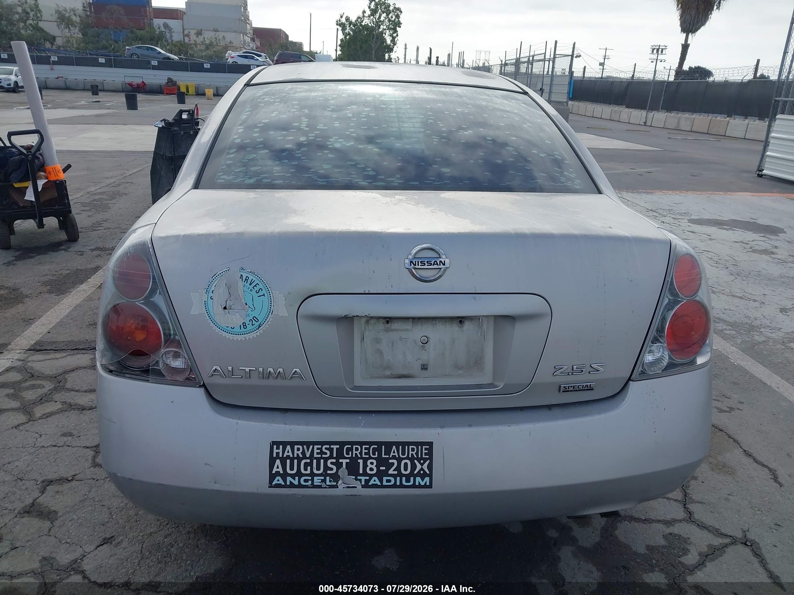 2006 Nissan Altima 2.5 S Серебряный vin: 1N4AL11D96N417203