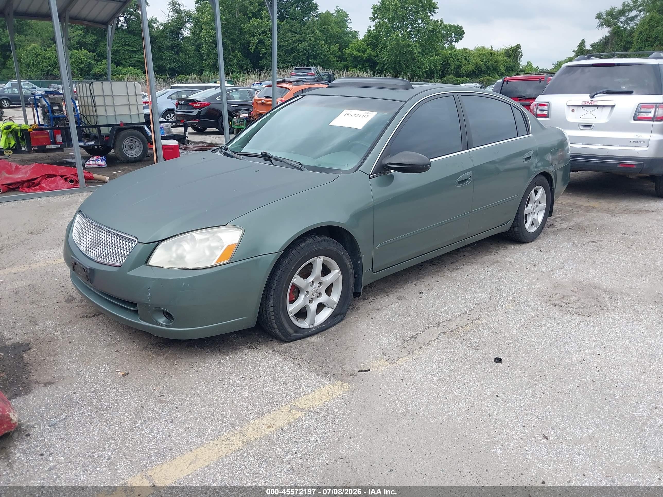 2006 Nissan Altima 2.5 S Green vin: 1N4AL11D96N435989