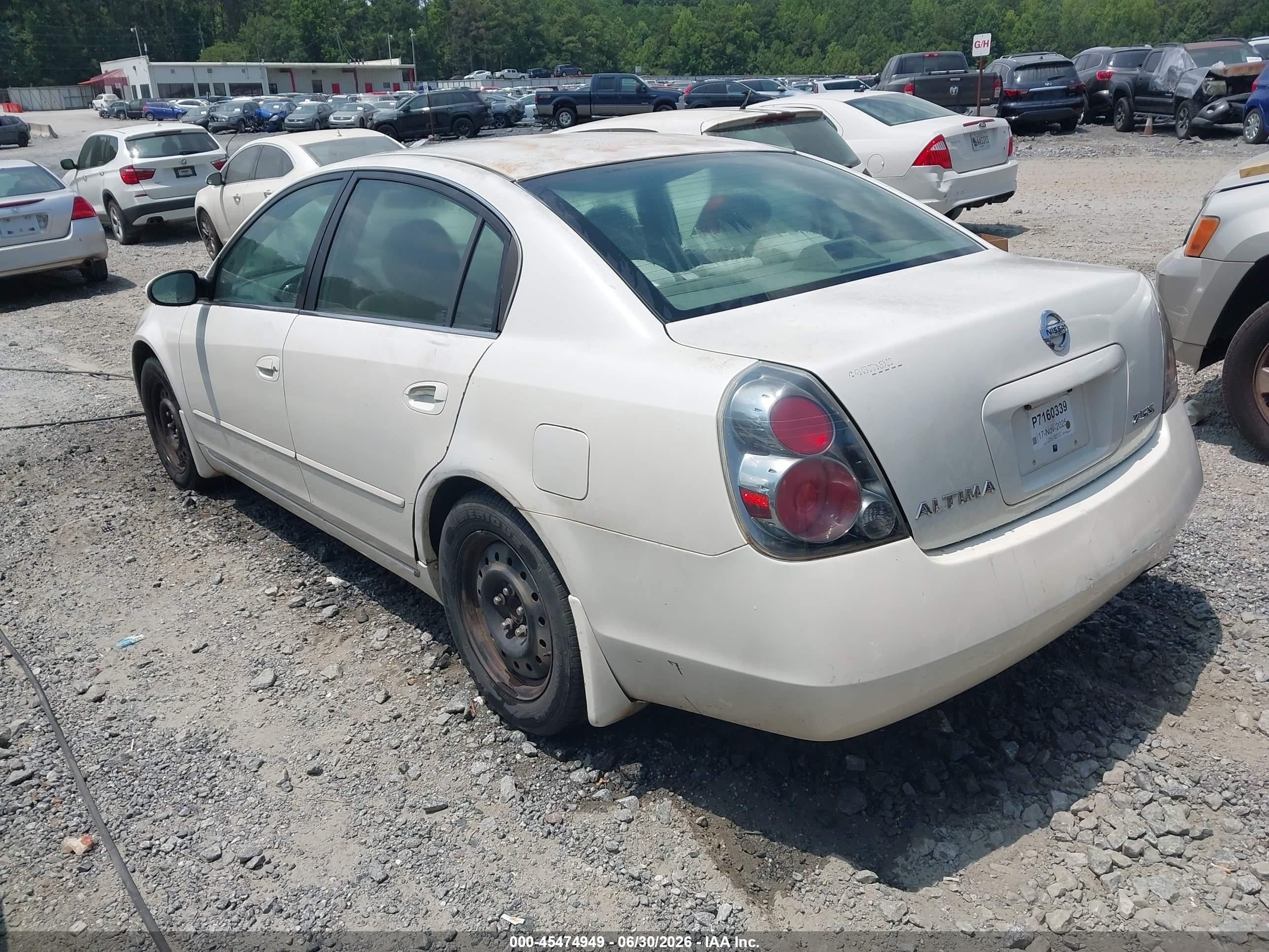 2006 Nissan Altima 2.5 S White vin: 1N4AL11D96N445356