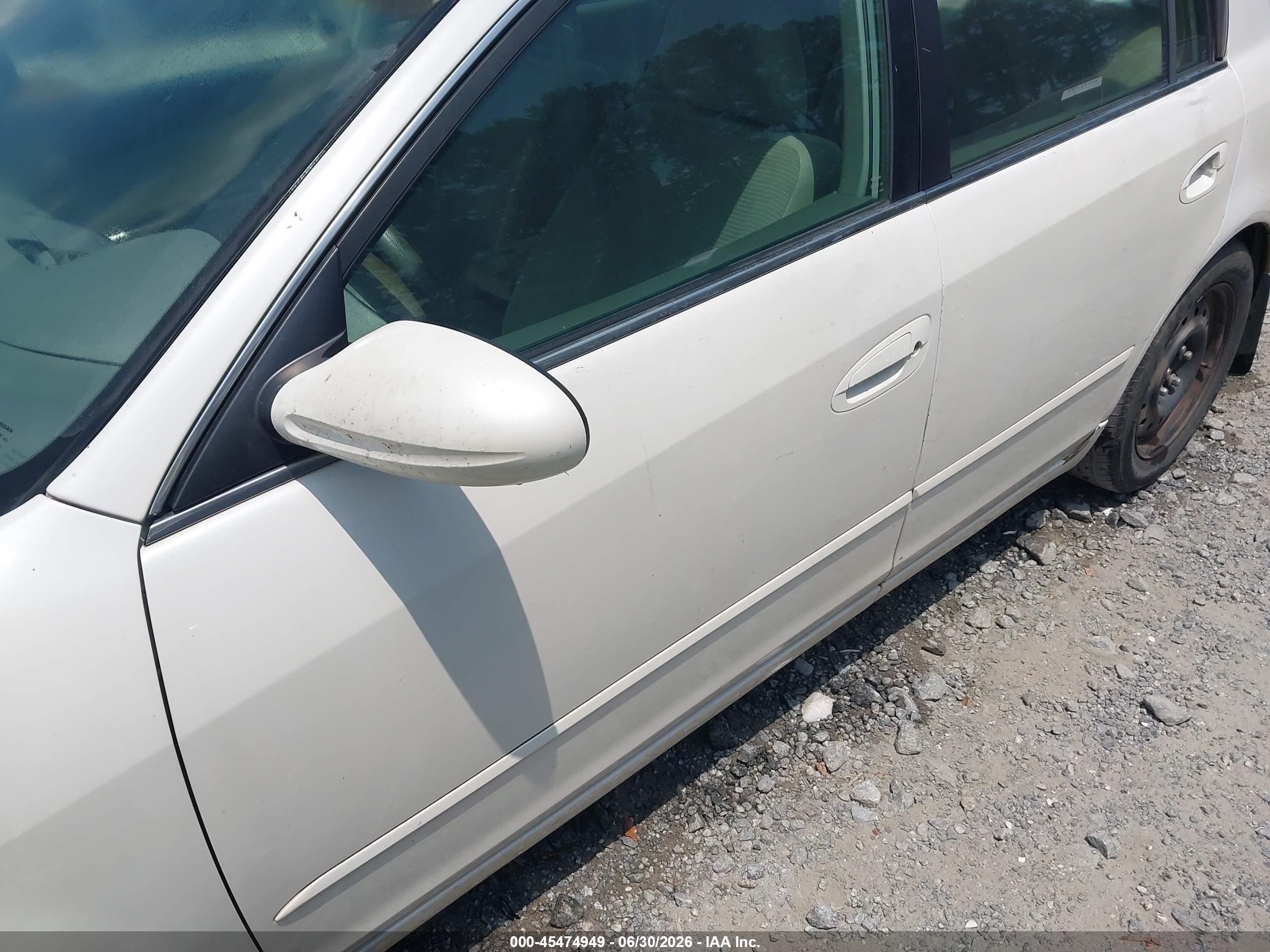 2006 Nissan Altima 2.5 S White vin: 1N4AL11D96N445356