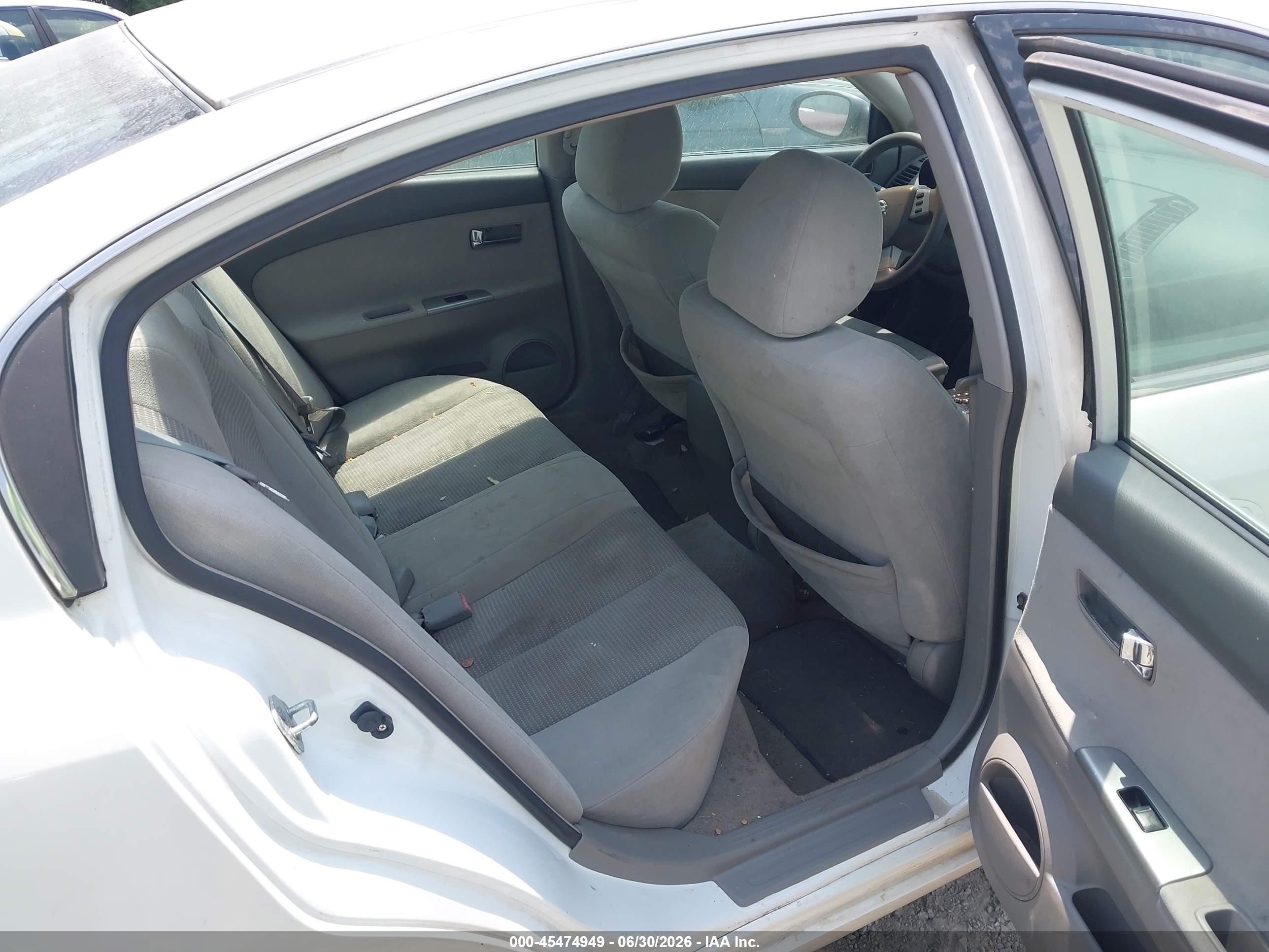 2006 Nissan Altima 2.5 S White vin: 1N4AL11D96N445356